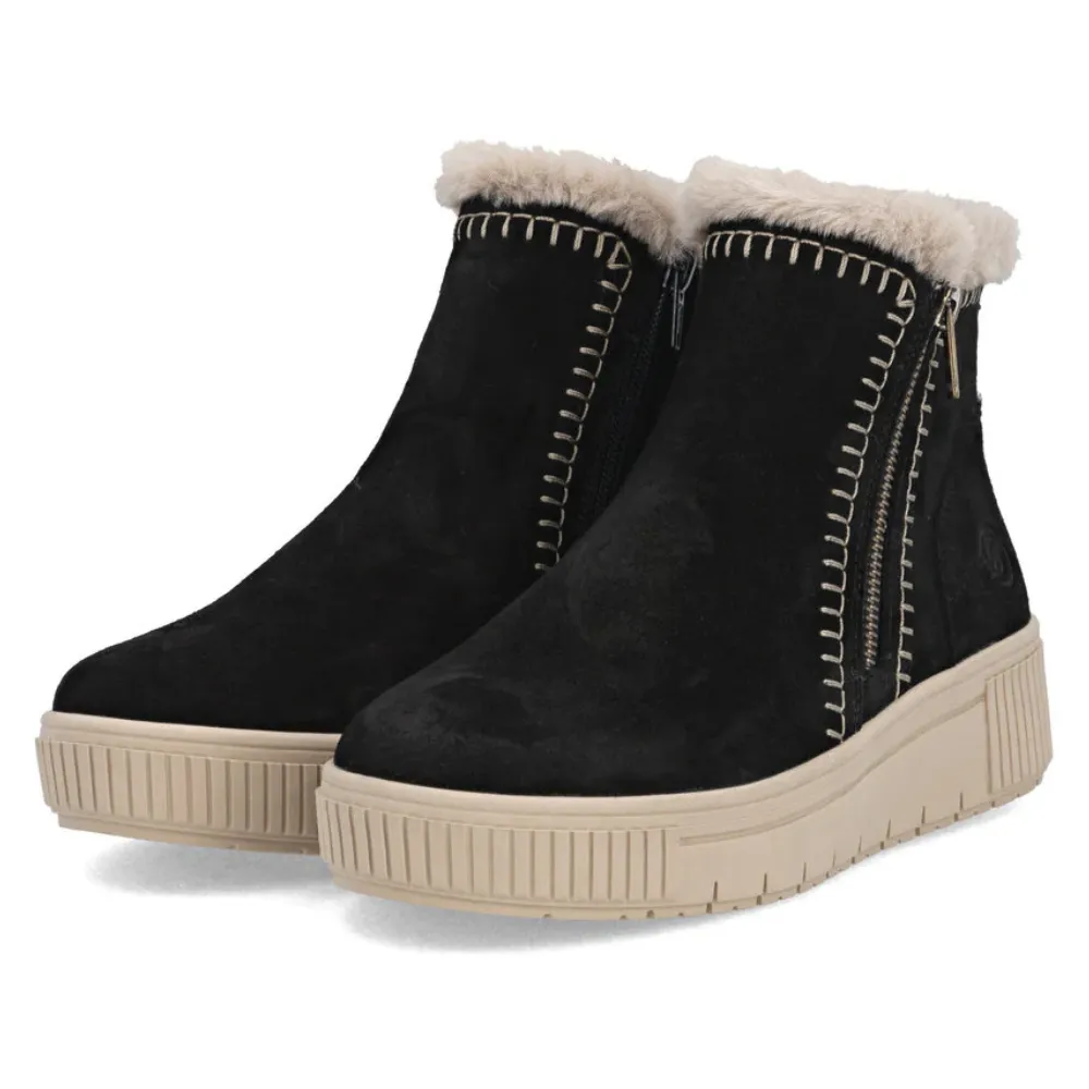 Remonte Bonnie 70 Black Combination Bootie (Women's) Winter Expedition