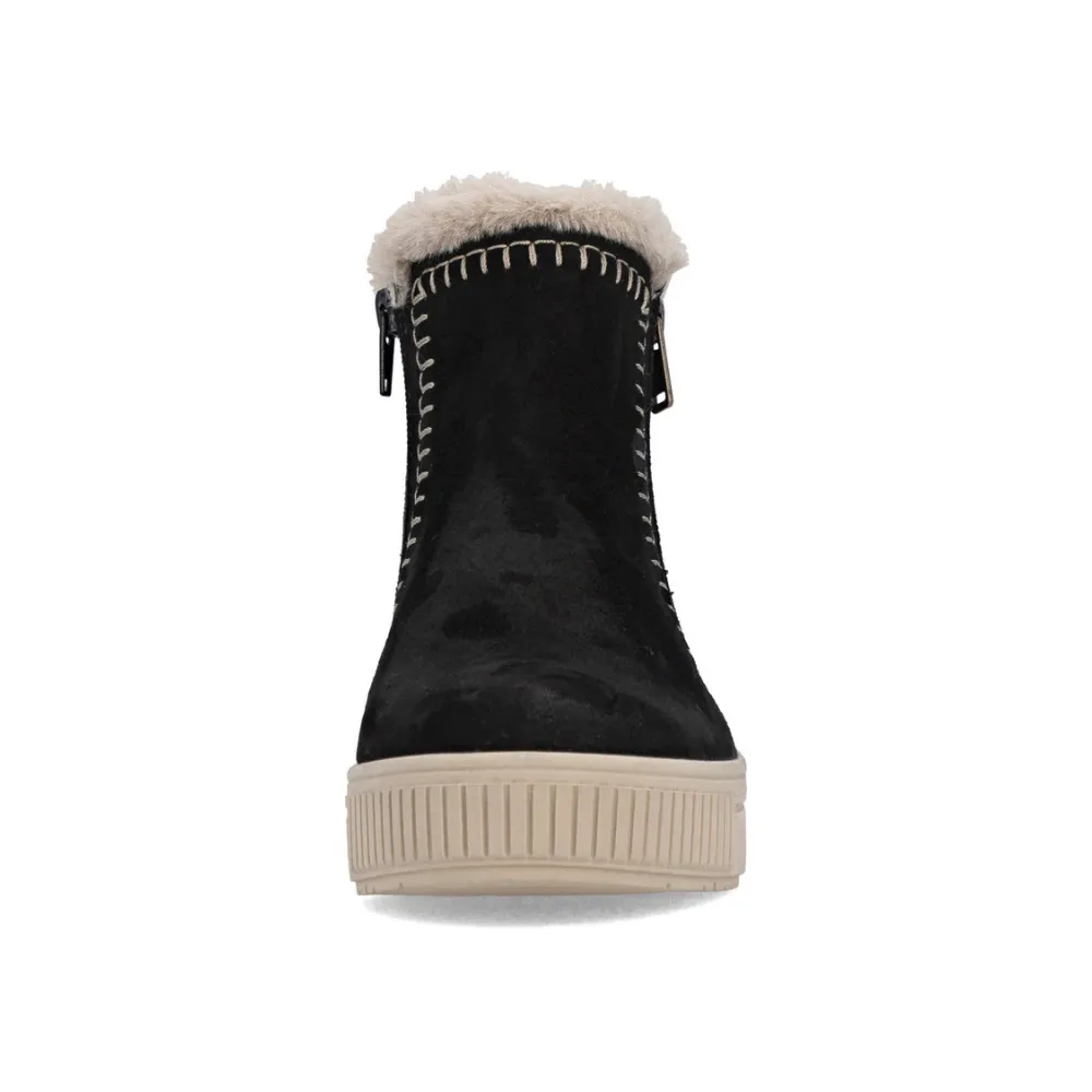 Remonte Bonnie 70 Black Combination Bootie (Women's) Slip Resistant