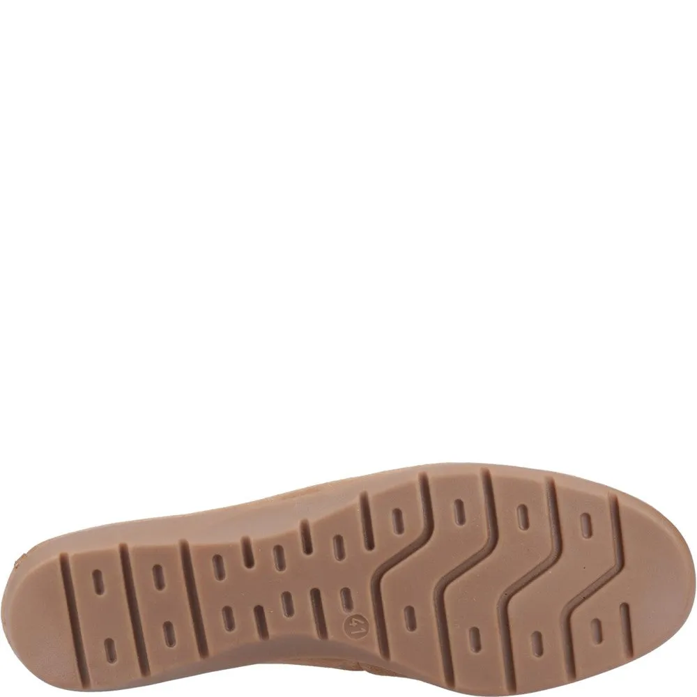 Classic Fit Knit Upper Tan Shelby Suede Loafers