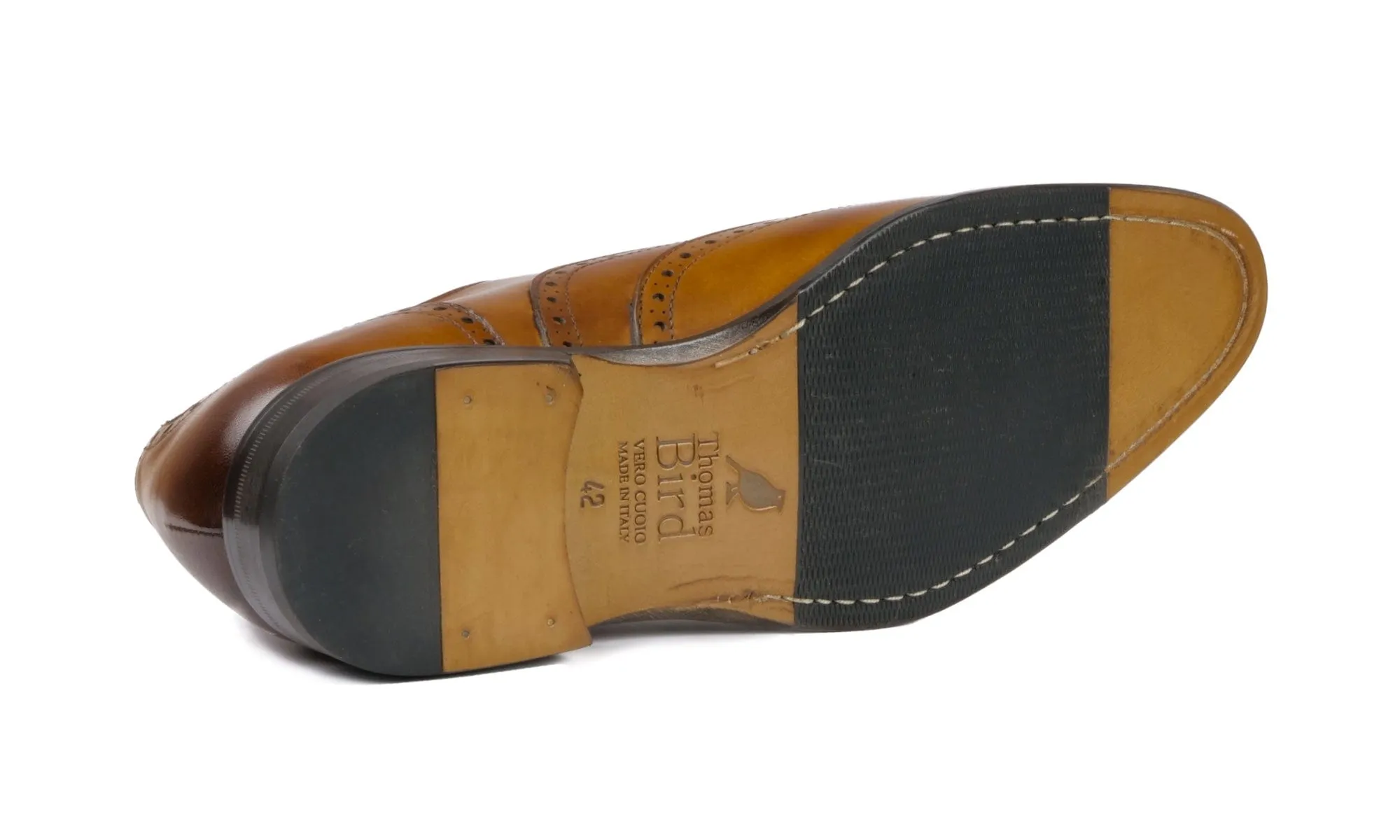 Cambridge Wingtip Oxford Brogue Light Tan Trendy Look