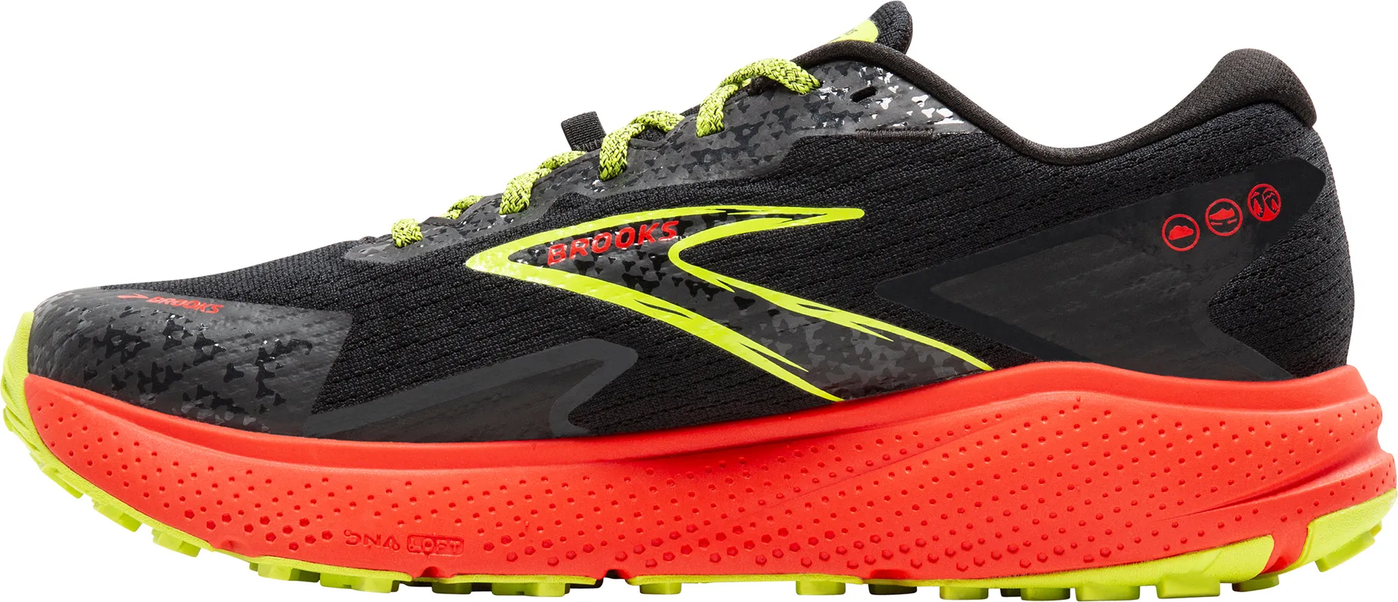 Flexible enough for stretching and plyometric drills Dynamic Balance Brooks Divide 5 GORE-TEX Mens Trail Running Shoes - Black