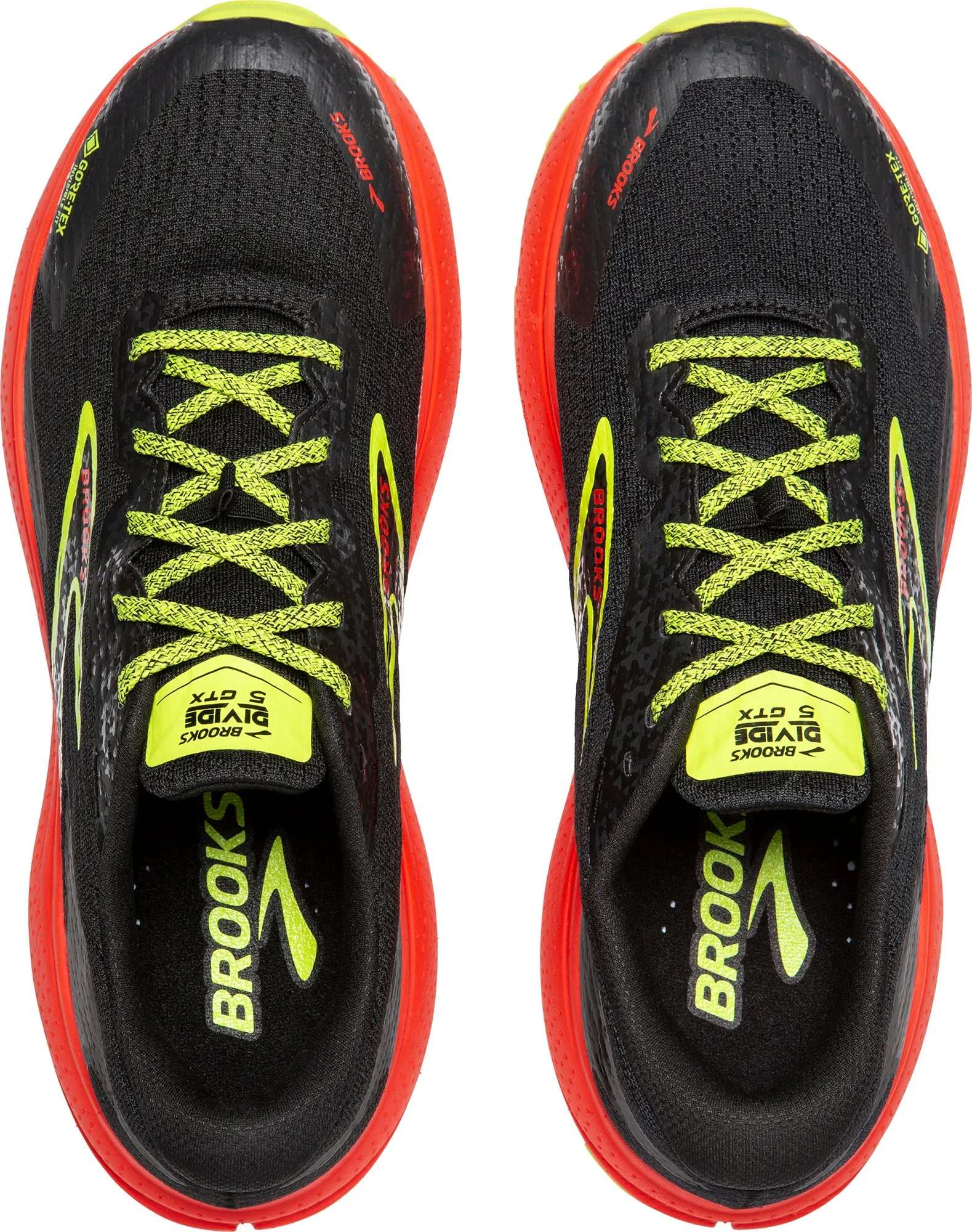 Brooks Divide 5 GORE-TEX Mens Trail Running Shoes - Black Quick Stability Smooth Finish