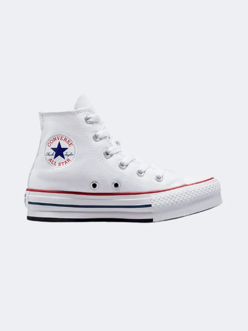 Cushioned Footbed Spring Jump Converse Chuck Taylor All Star Lift Ps Lifestyle Espadrilles White