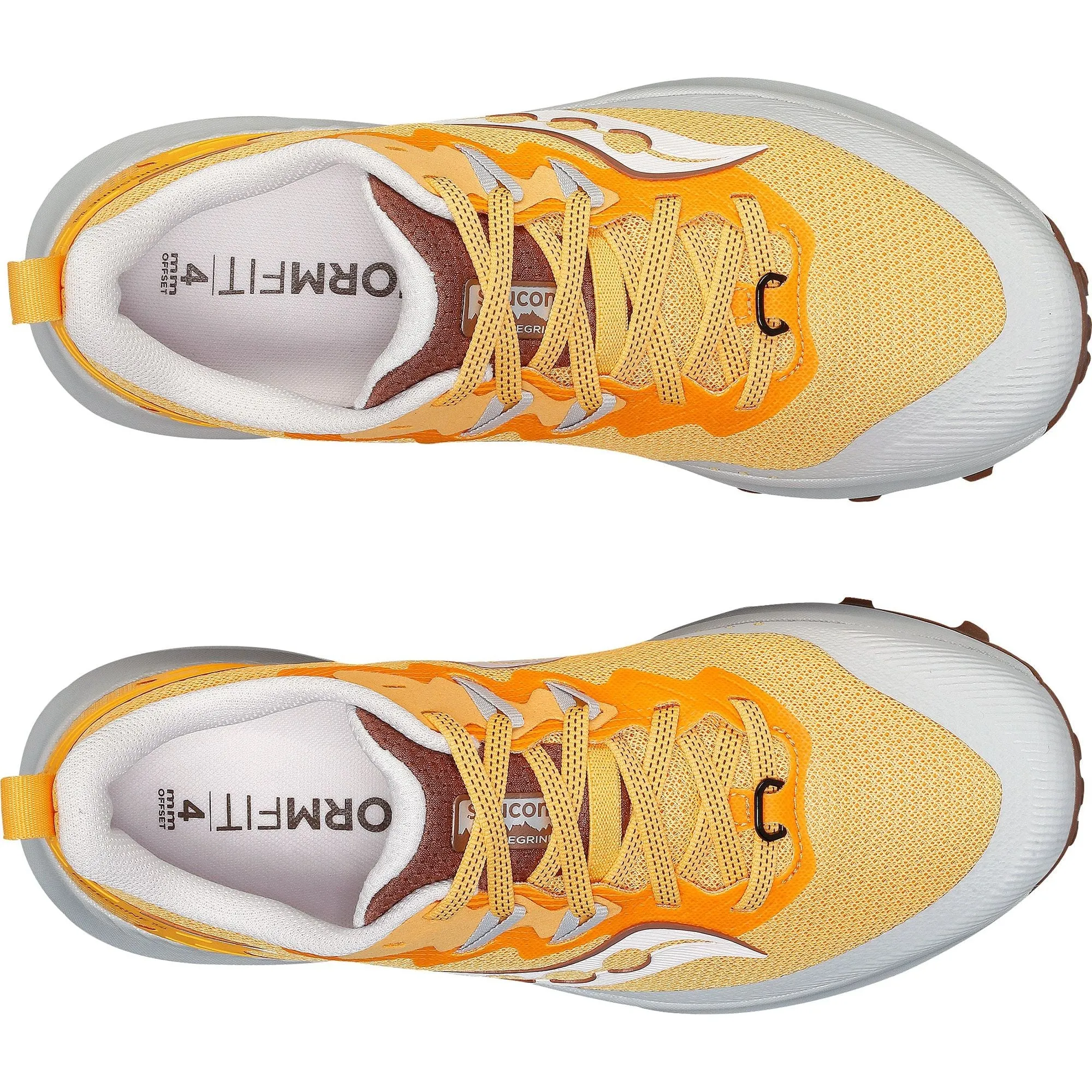 Classic Adjustable Saucony Peregrine 14 Womens Trail Running Shoes - Yellow