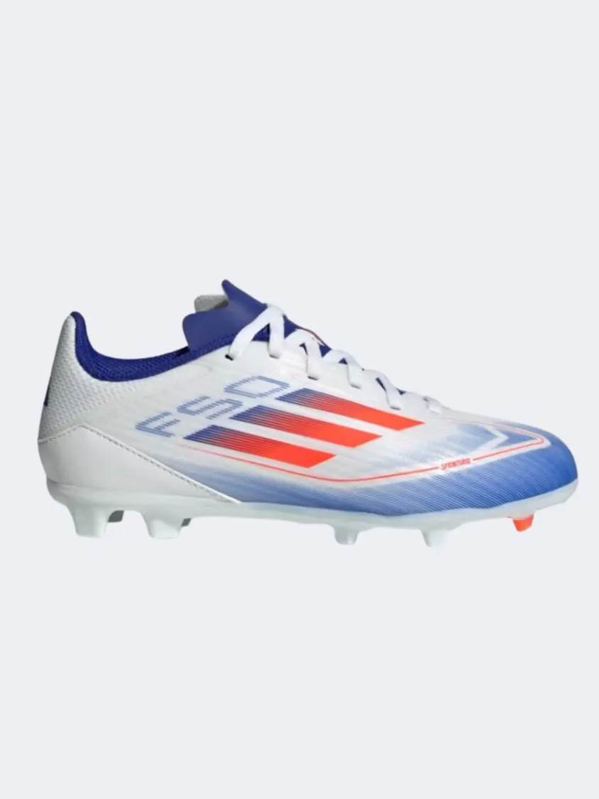complementary products step aerobics boots Adidas F50 League Fg Mg Kids Football Shoes White/Red/Blue