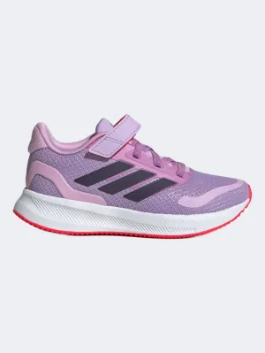 Adidas Runfalcon 5 Ps-Girls Sportswear Shoes Powder Plum/Aurora Galaxy Tone Corner Style