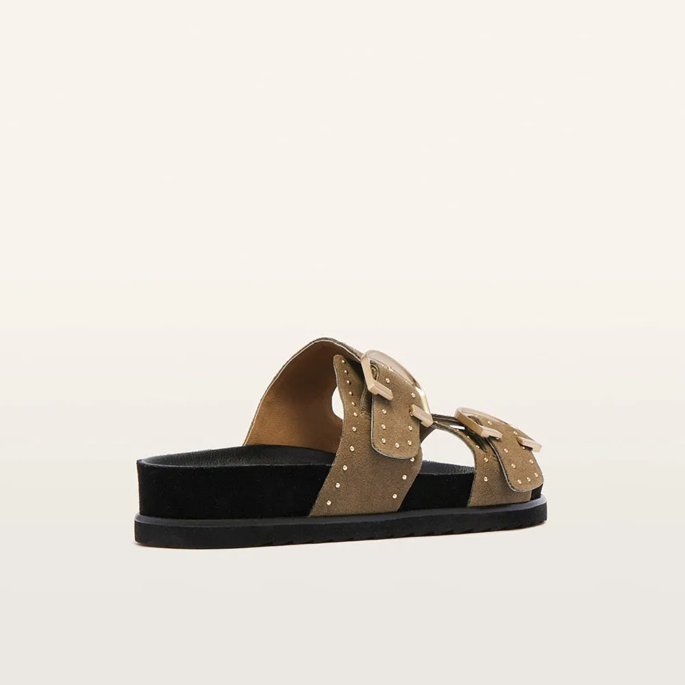 Deon Rye Suede Stud Wide fit Stage Glow