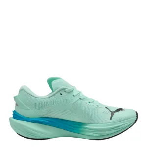 PUMA Men's Deviate NITRO 3 Running Shoes in Mint Melt/Speed Blue AW25 Running Challenge TextileUpper