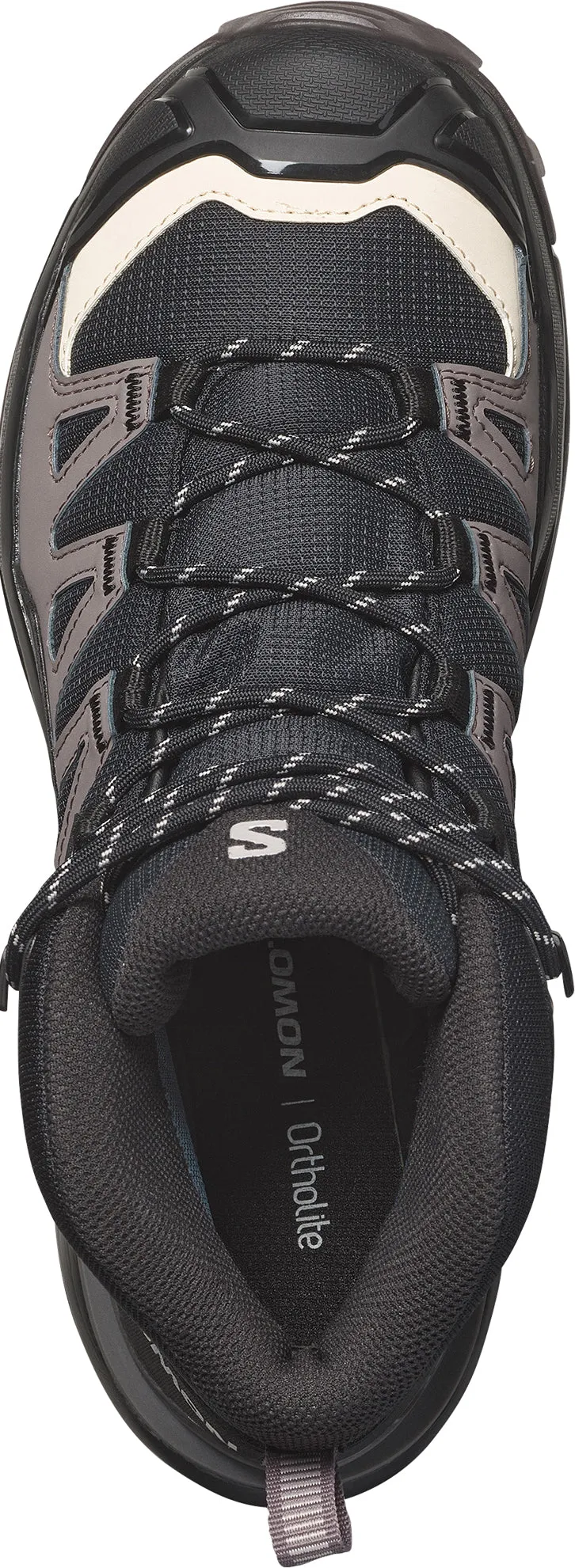 Secure Hold Footwear for Hiking Salomon X Ultra 360 Mid GORE-TEX Womens Walking Boots - Black