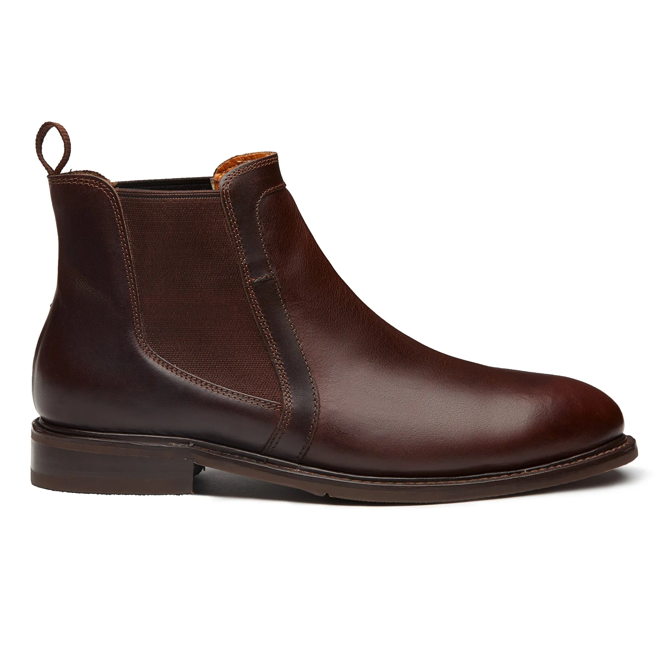 STEEL TOE CHELSEA BOOT WALLACE BROWN Leather Wear Fit