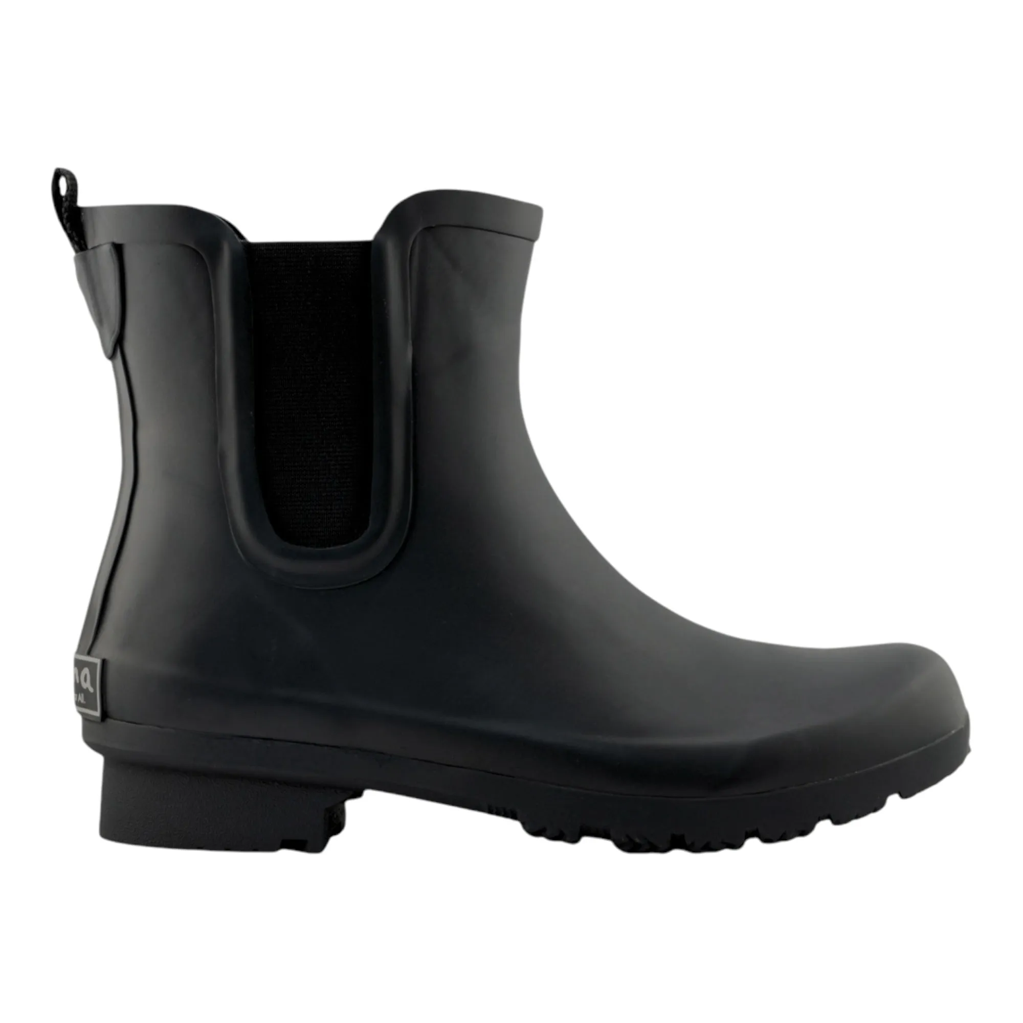 Chelsea Matte Black Women's Rain Boots Easy Movement Active Wear Comfort