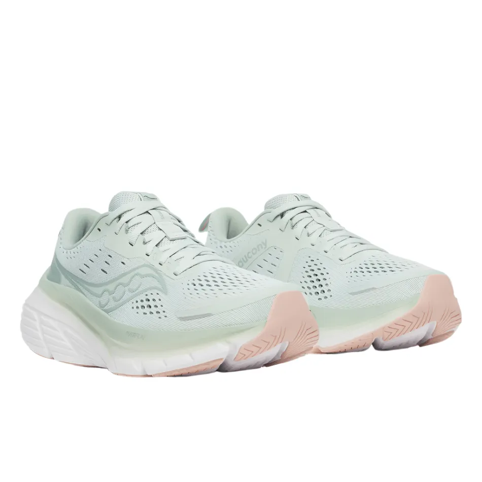 low - performance shoes Breathable Upper Saucony Women's Guide 18 Running Shoes in Mist/Aloe AW25