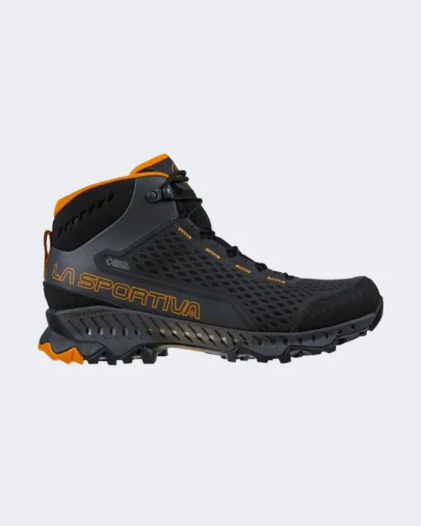 La Sportiva Stream Gtx Men Hiking Boots Black/Orange Reinforced Seams