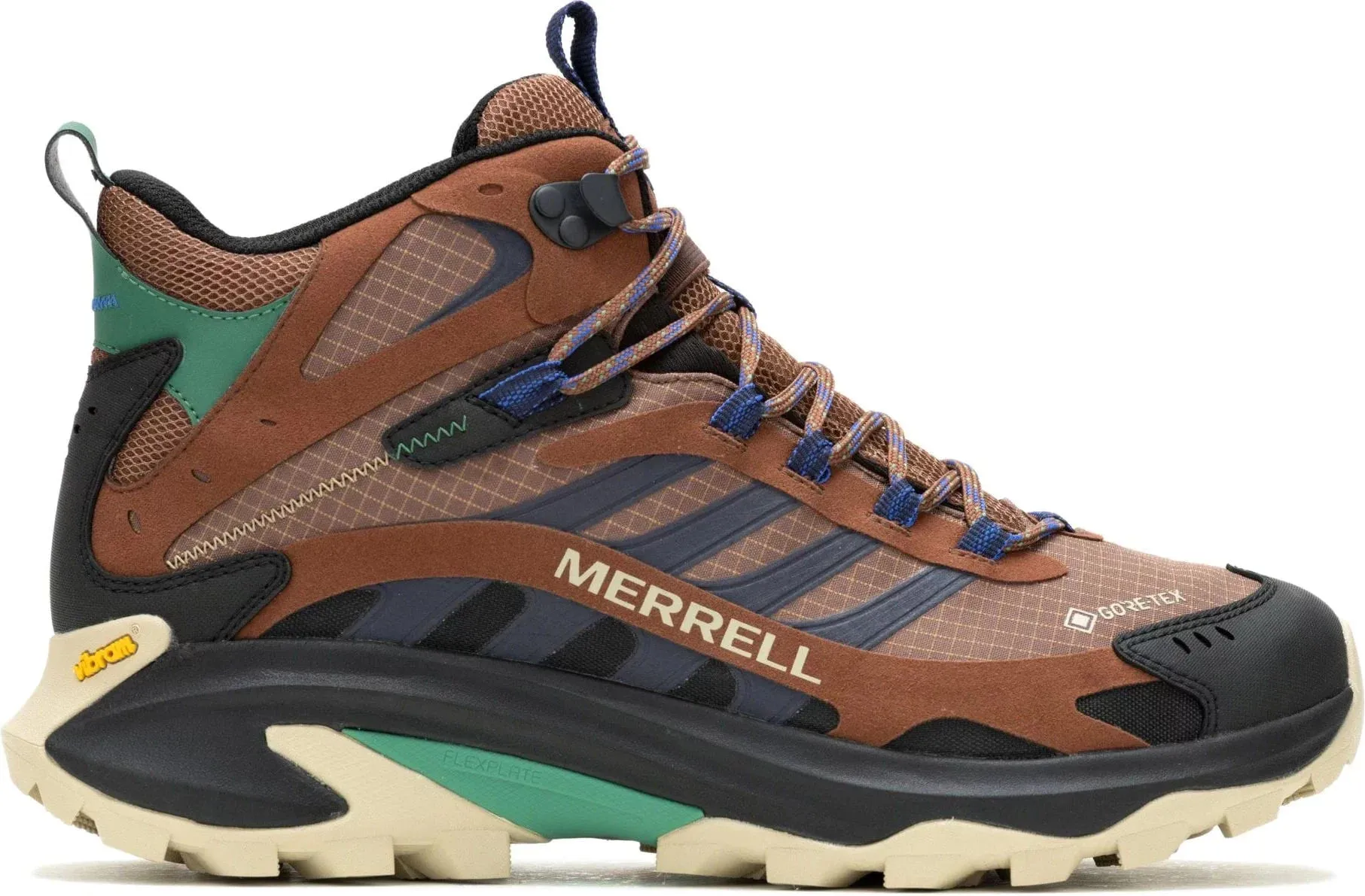 Merrell Moab Speed 2 Mid GORE-TEX Mens Walking Boots - Brown All Purpose Footwear Secure Footwear