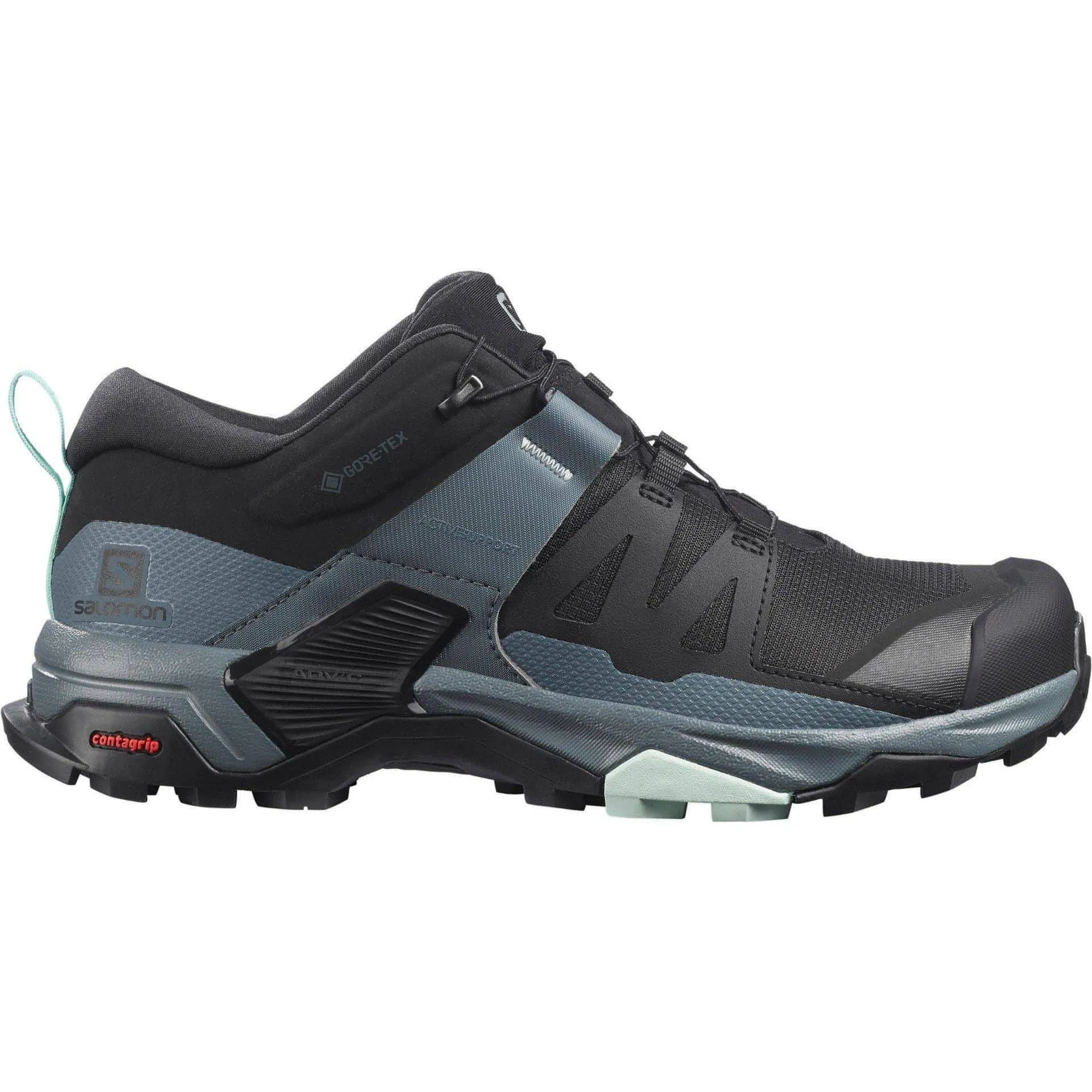 Rock Climbing Boots Stable Grip Salomon X Ultra 4 GORE-TEX Womens Walking Shoes - Black