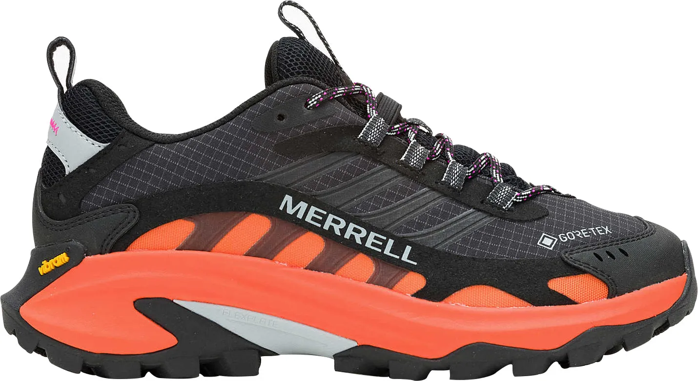 Merrell Moab Speed 2 GORE-TEX Womens Walking Shoes - Black Low Impact