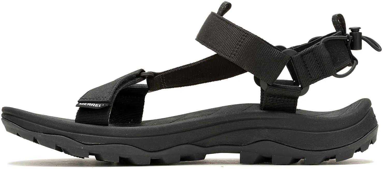 Nature Trails Dry Terrain Merrell Speed Fusion Web Sport Mens Walking Sandals - Black