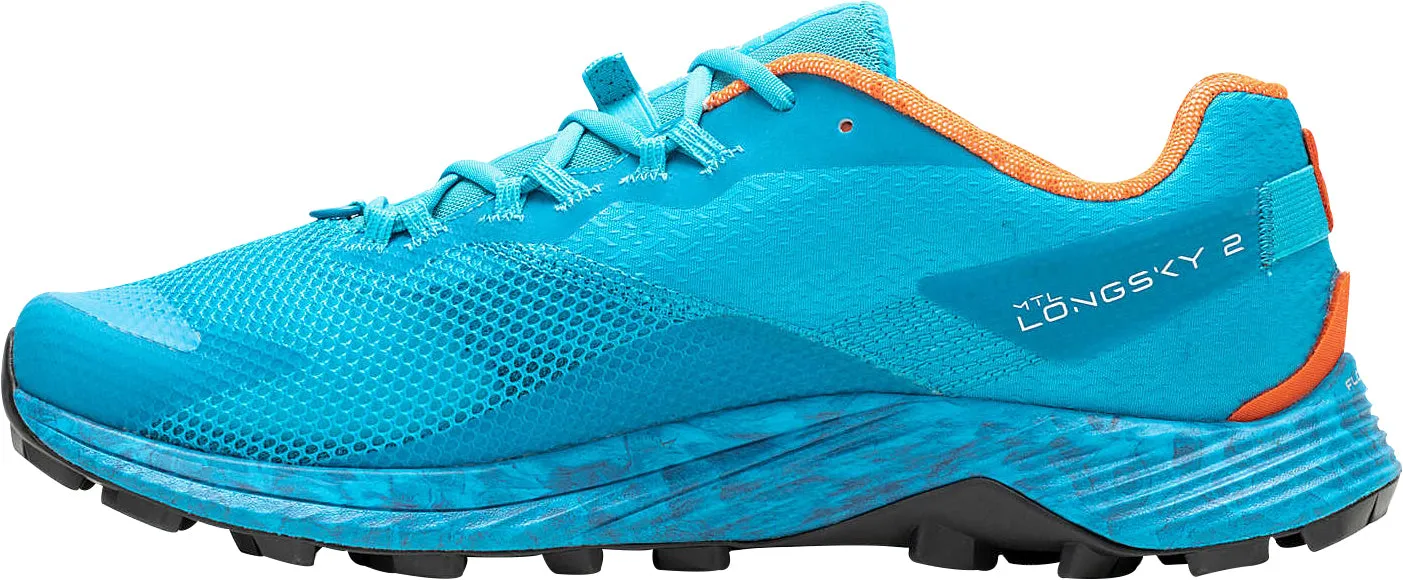 Merrell MTL Long Sky 2 Mens Trail Running Shoes - Blue Vented Lining Performance Ease