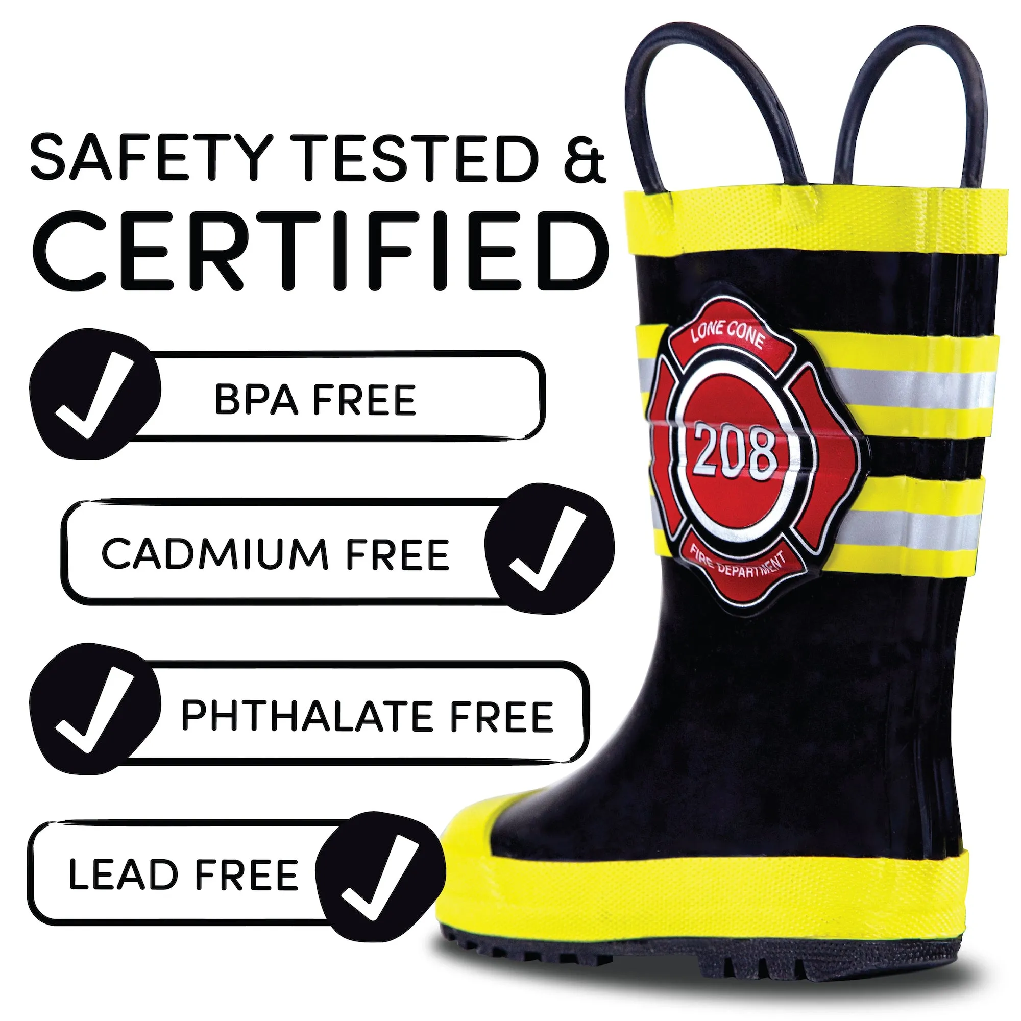 Fire Chief Rain Boot Winter Walking Urban Walk