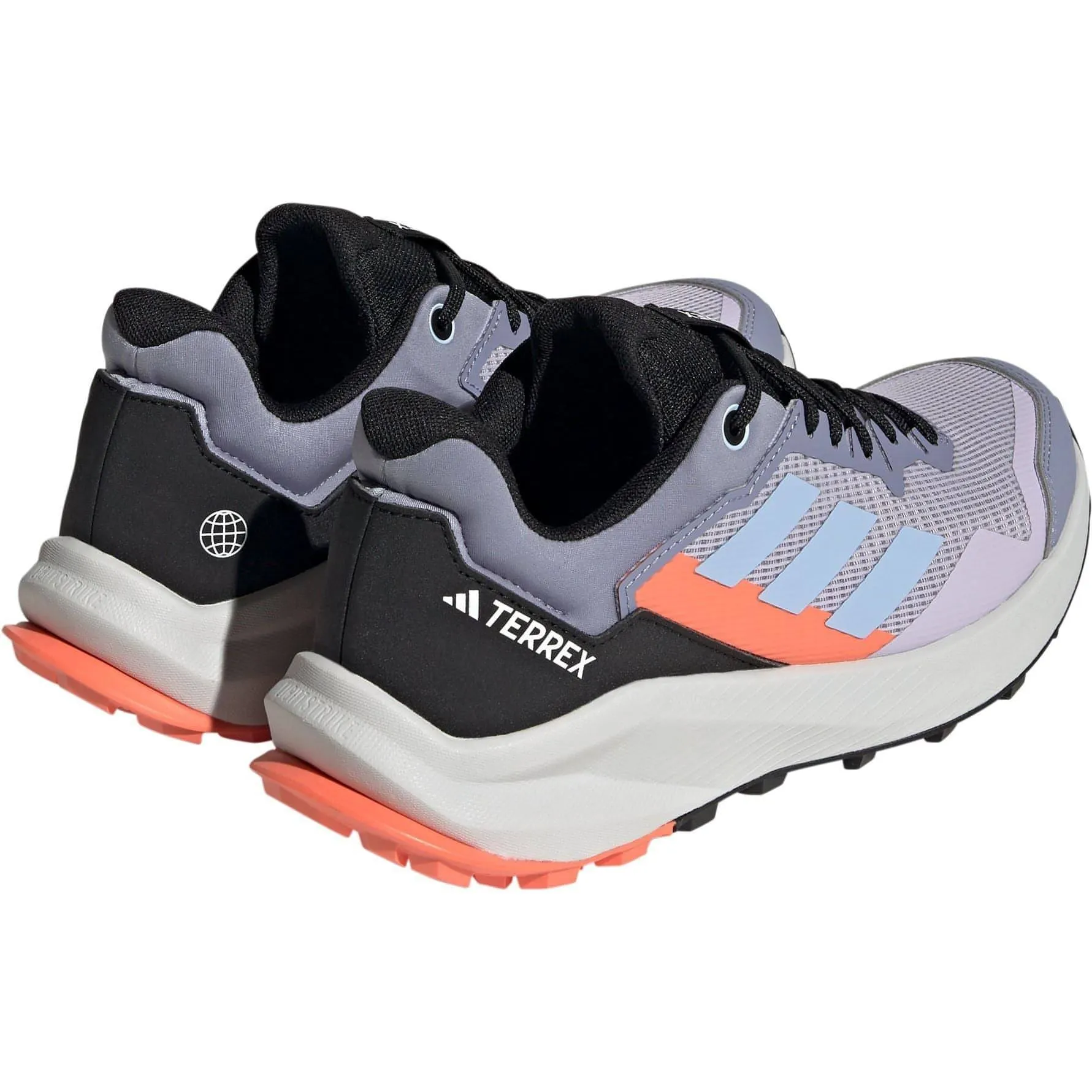 Compact Fit Stretch Ready adidas Terrex TrailRider Womens Trail Running Shoes - Purple