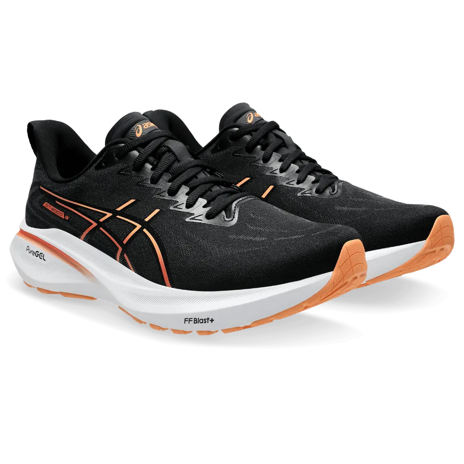 Asics Men's GT-2000 v13 Running Shoes Black/Faded Orange AW24 Wide - base High Quality