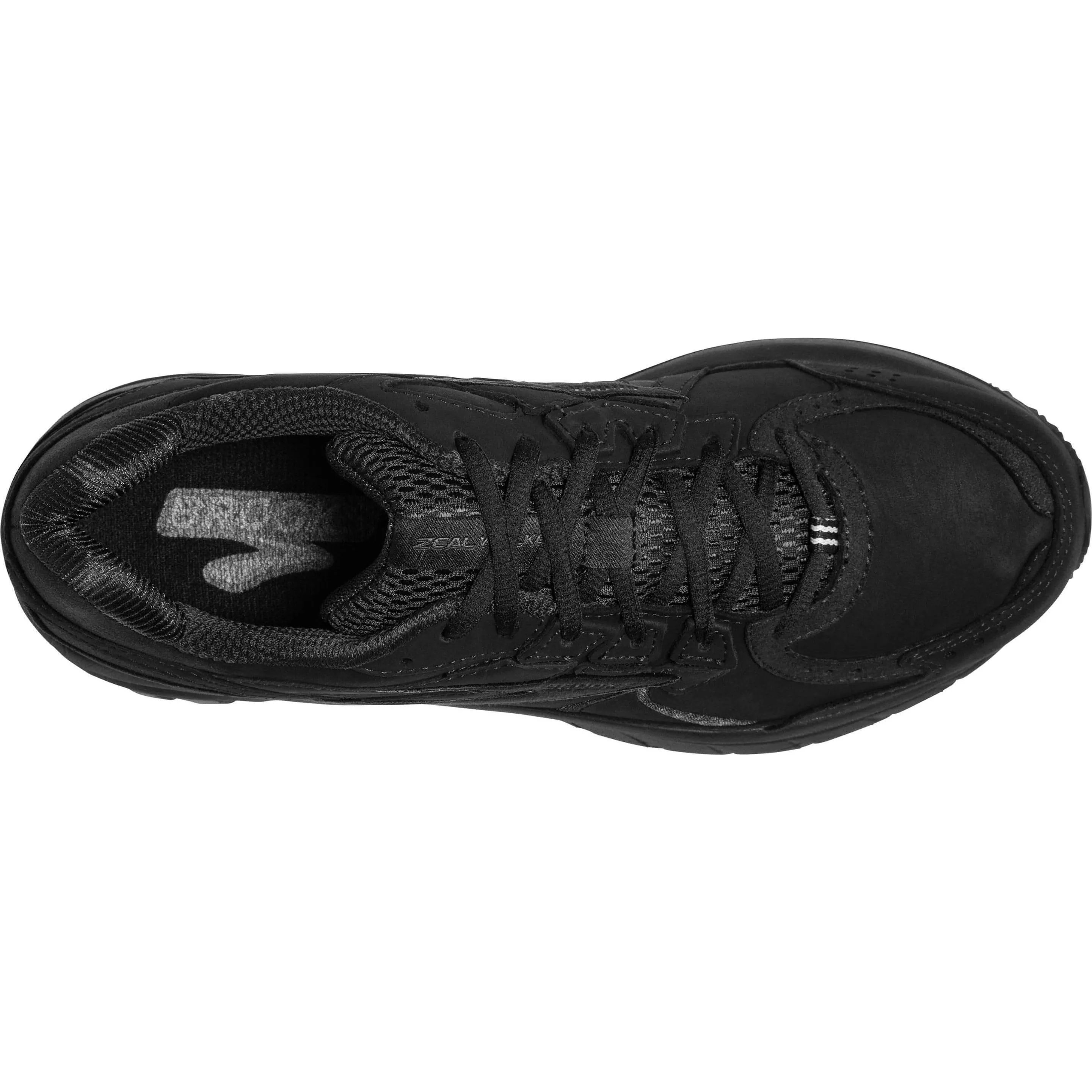 Daily Hike Trail Explore Brooks Zeal Walker Womens Walking Shoes - Black