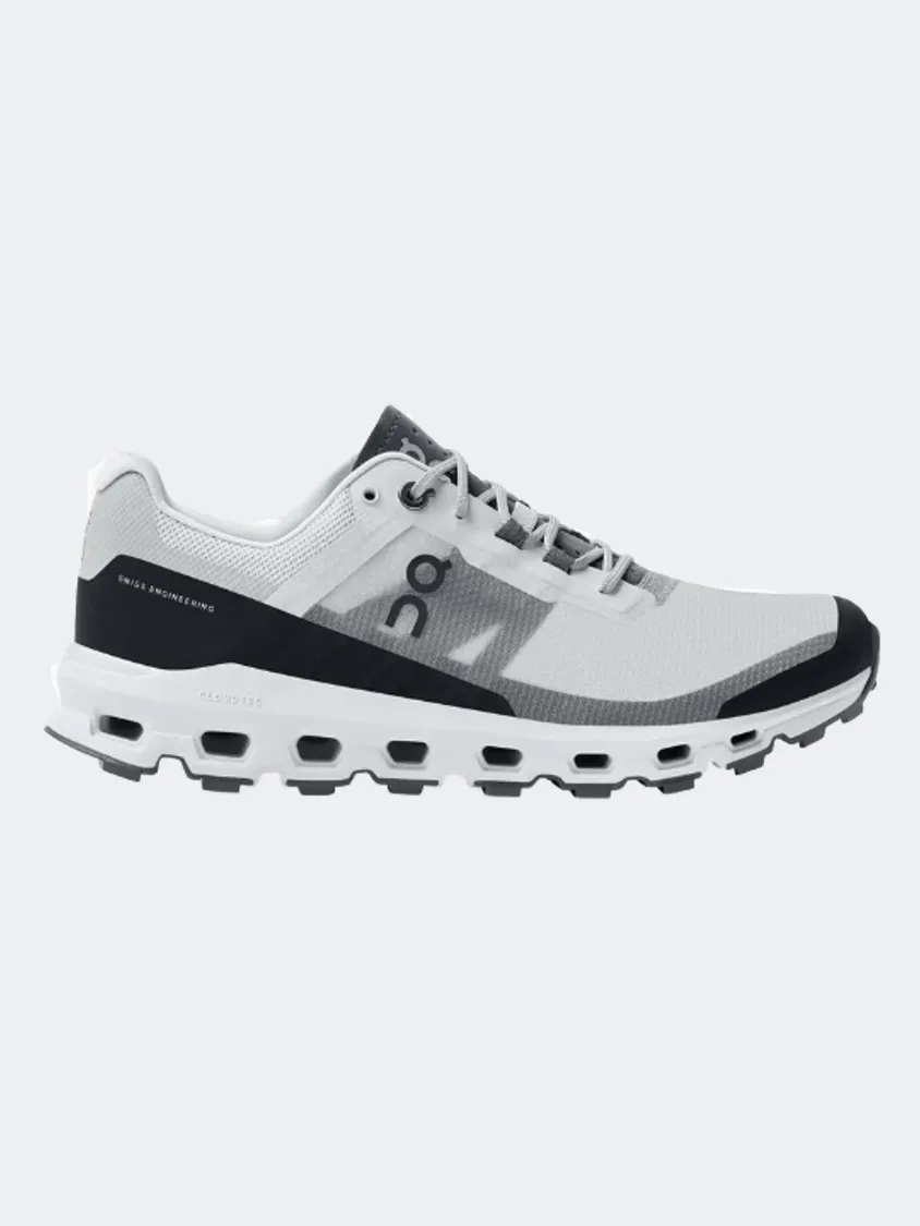 On Cloudvista Men Hiking Shoes Glacier/Black Secure Comfort High Protection Fit