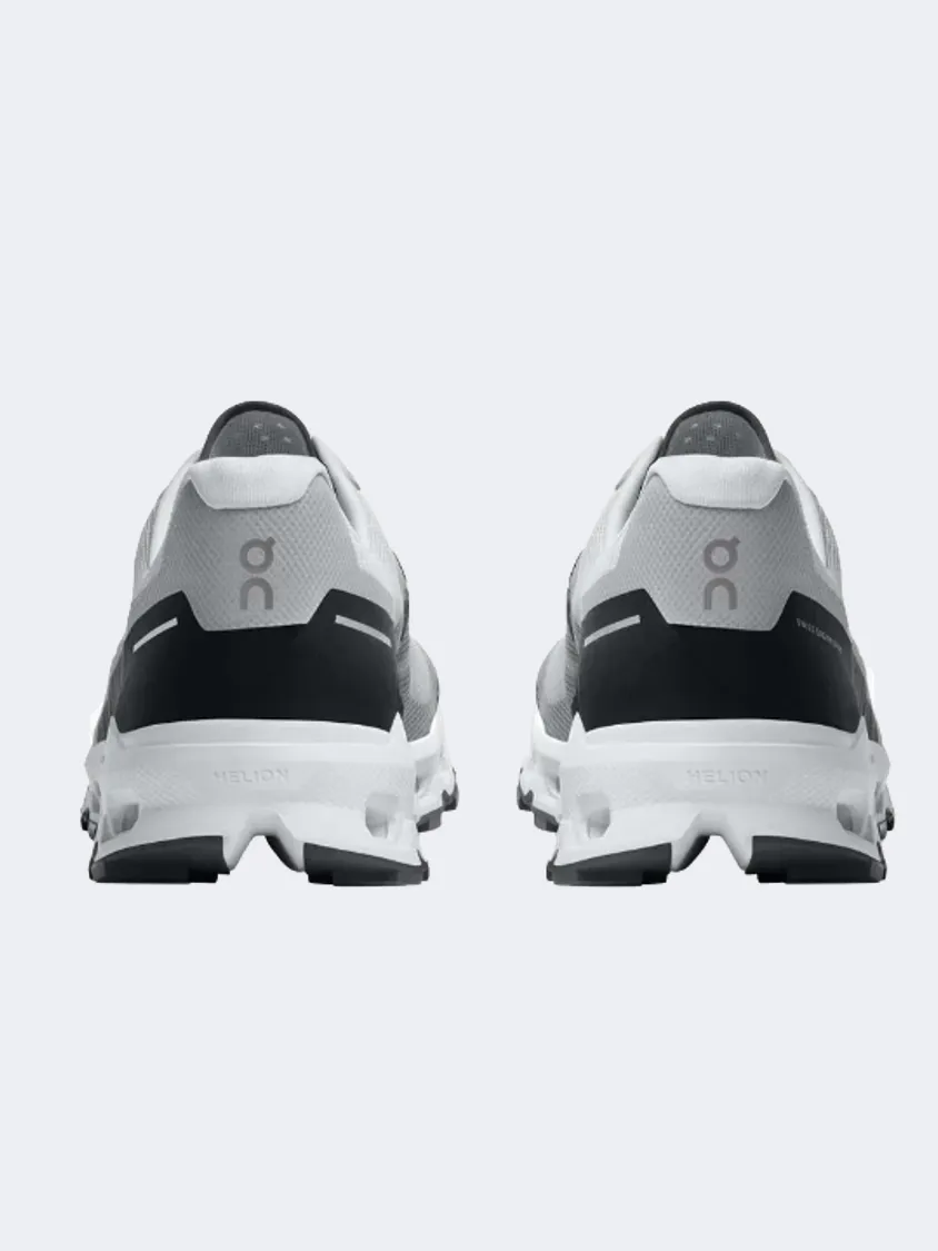 On Cloudvista Men Hiking Shoes Glacier/Black Reinforced Seams