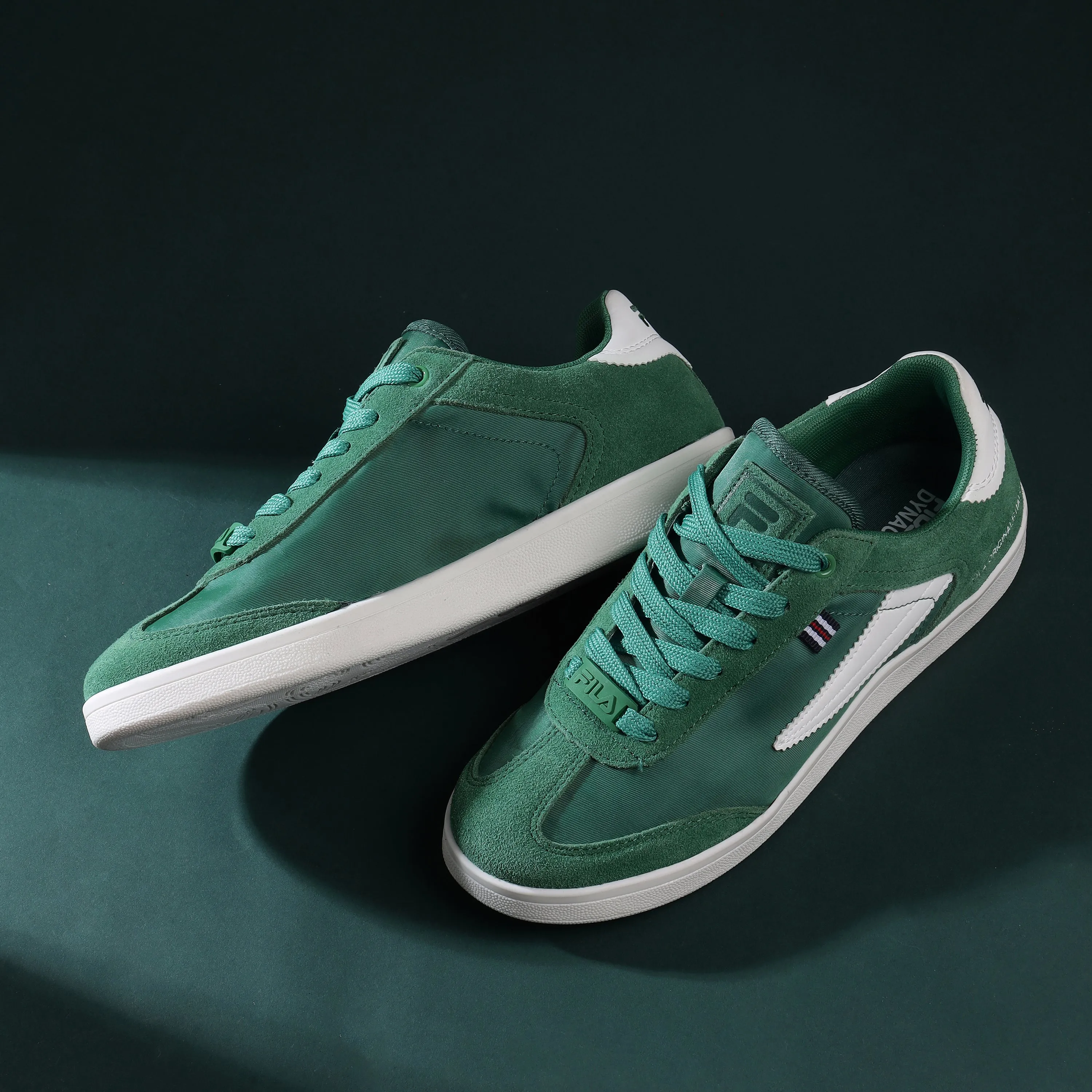 Casual Road grip Fila MEN GREEN ASHER TEXTILE Shoes