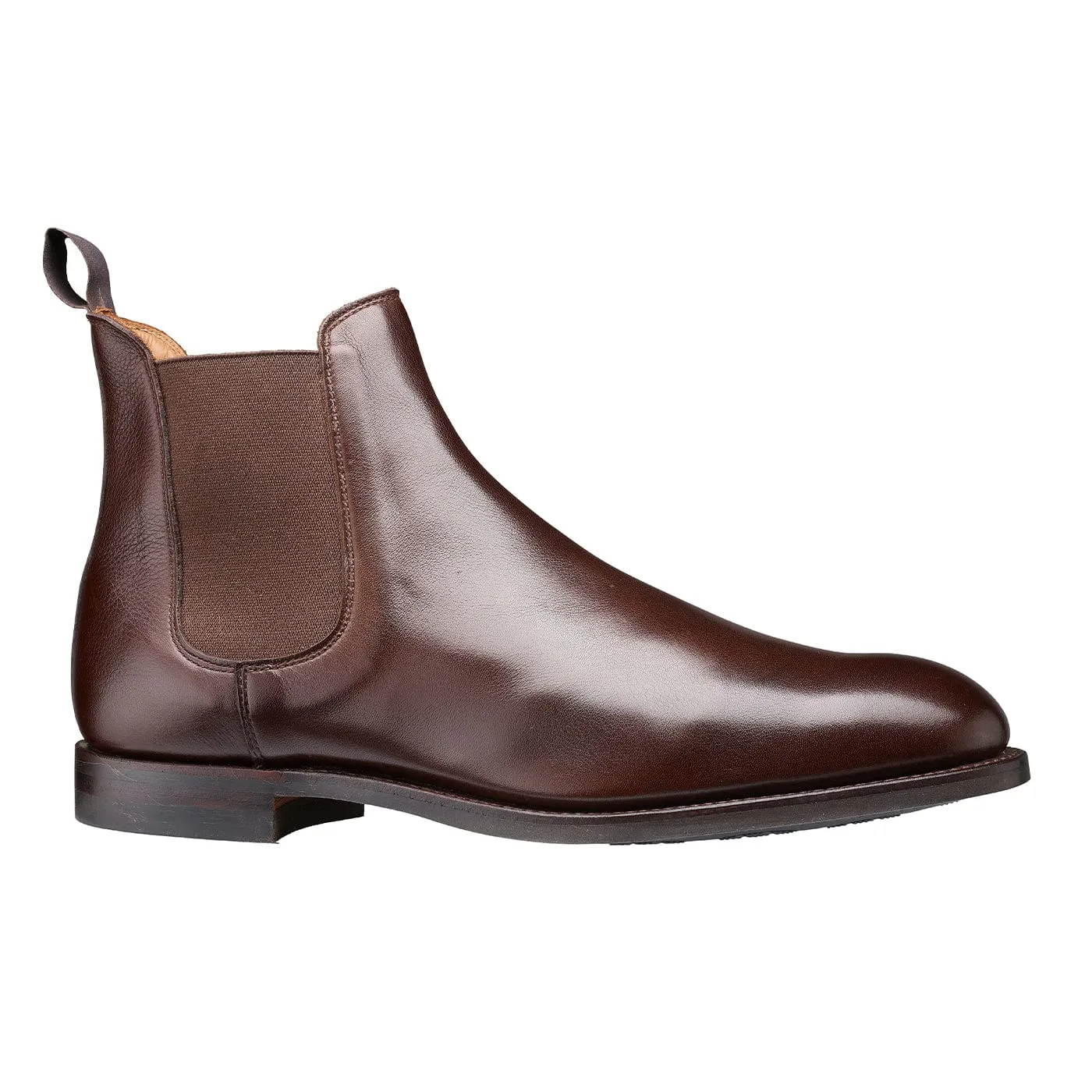 Chelsea 5 Dark Brown Milled Calf Pull on Versatile Slip-Ons