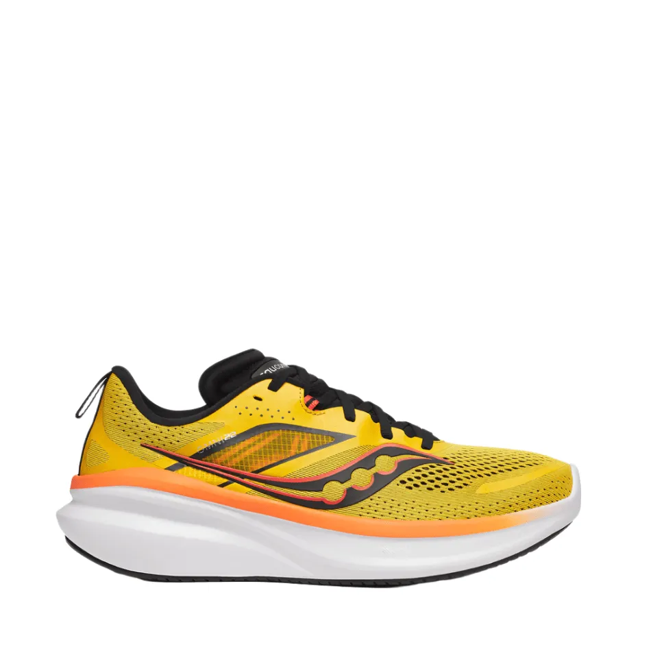 Road grip Saucony Men's Omni 22 Running Shoes in Pollen/Black SS25
