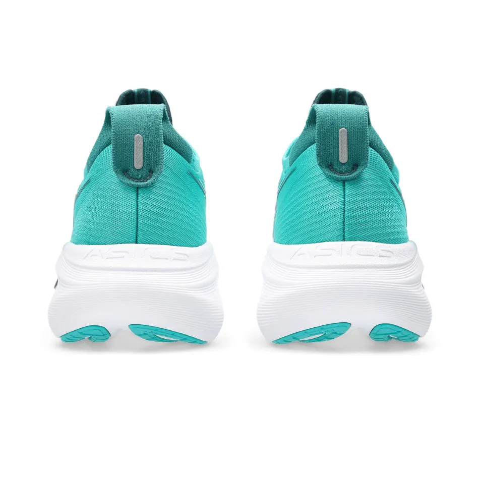 ASICS Men's GEL-NIMBUS 27 Running Shoes in Wave Teal/Saxon Green SS25 indoor activity city running shoes