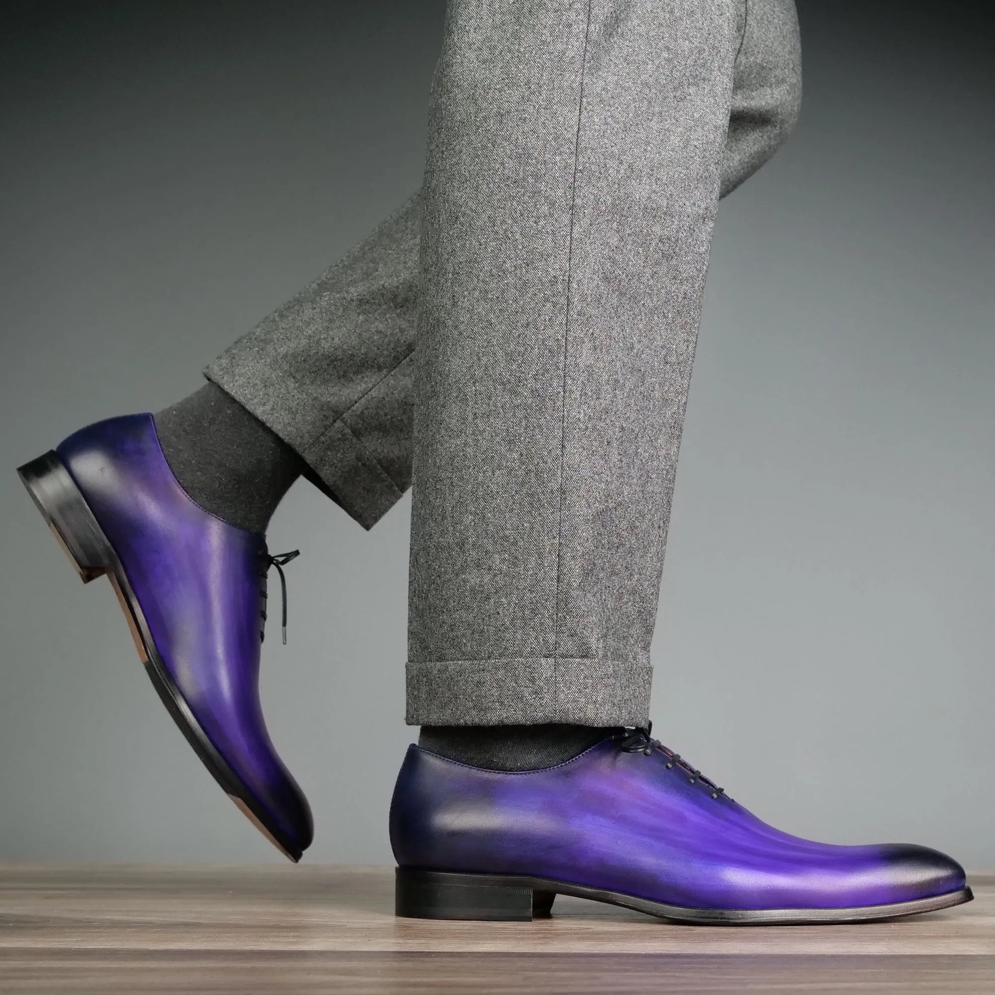 Comfy Step Benson Wholecut Custom Patina Purple