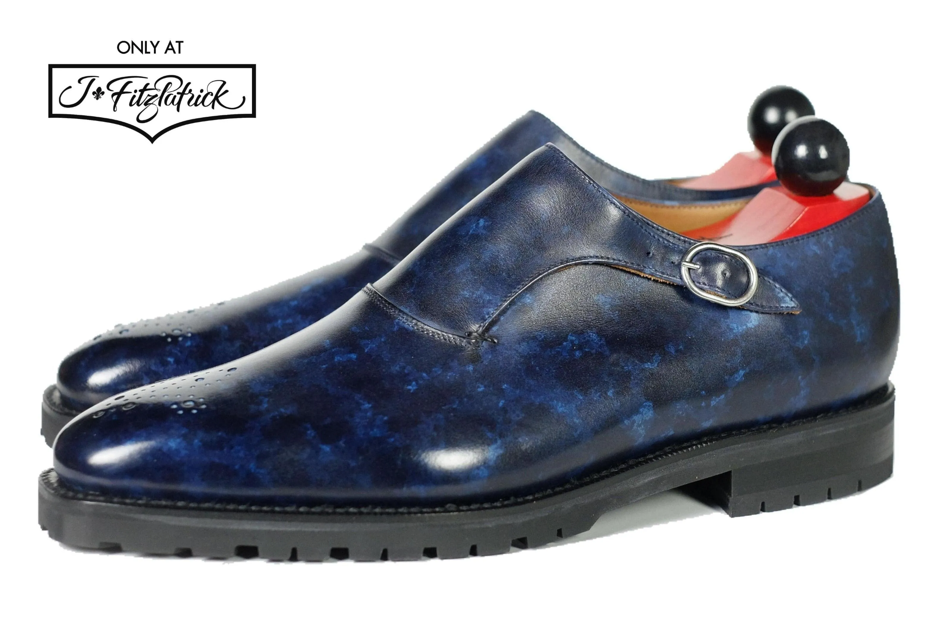 Fashionable Boots Bespoke Make Martel - Navy Marble Patina - PRE ORDER