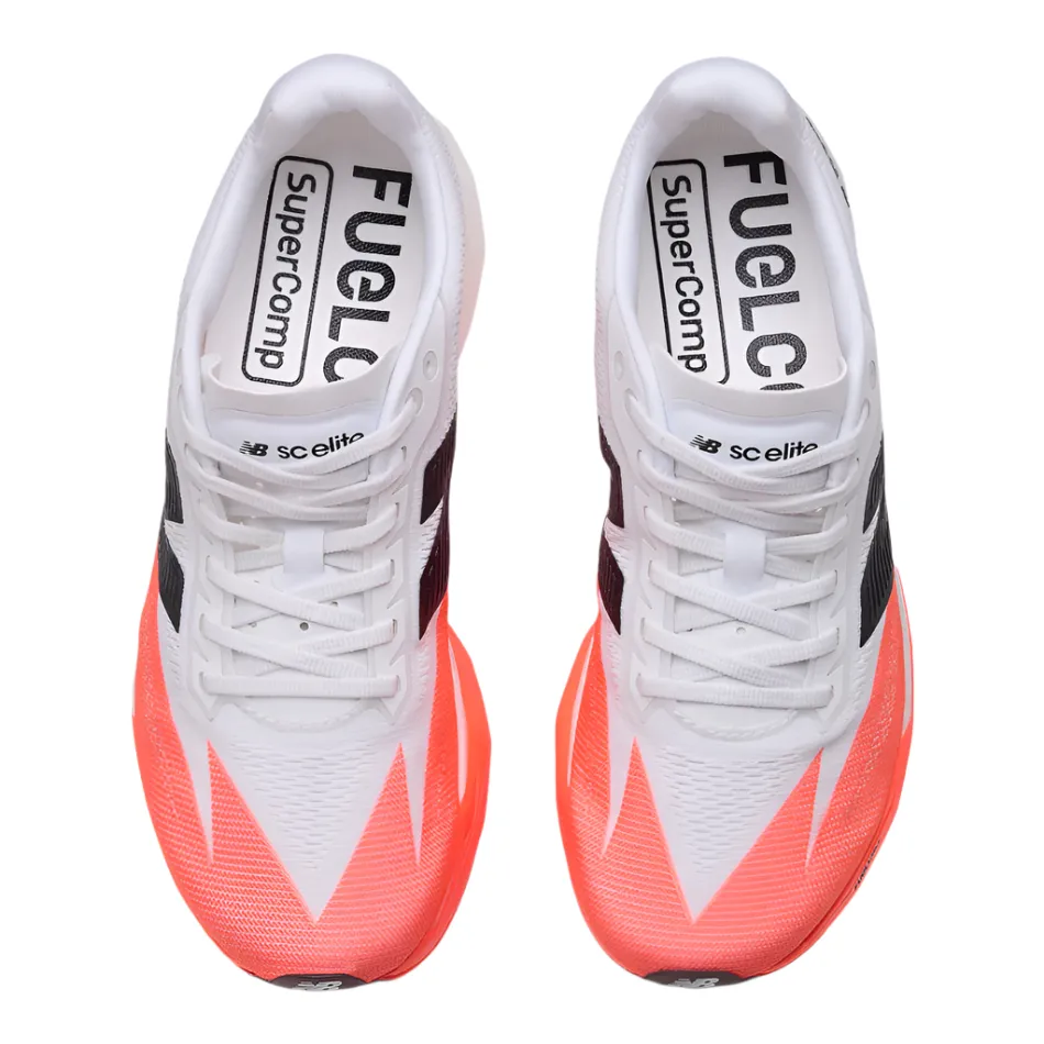 SlipResistant New Balance Women's Fuelcell Supercomp Elite V5 Running Shoes in Urgent Red/White/Black AW25