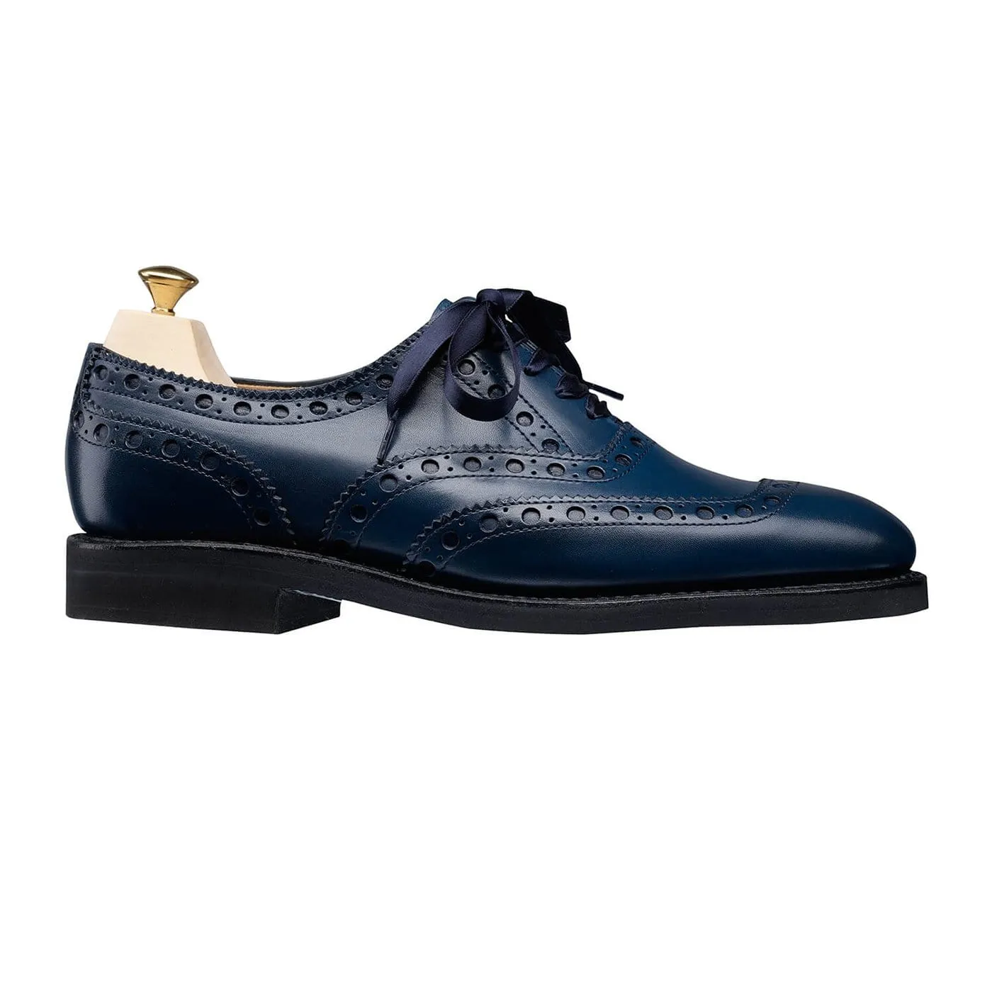 Comfortable Straps Comfort Look Anna Blue Burnished Calf