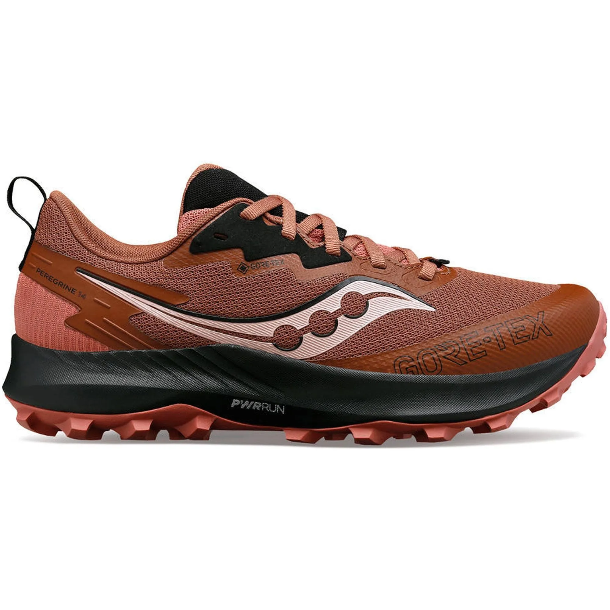 Saucony Peregrine 14 GORE-TEX Womens Trail Running Shoes - Red Daily Energy