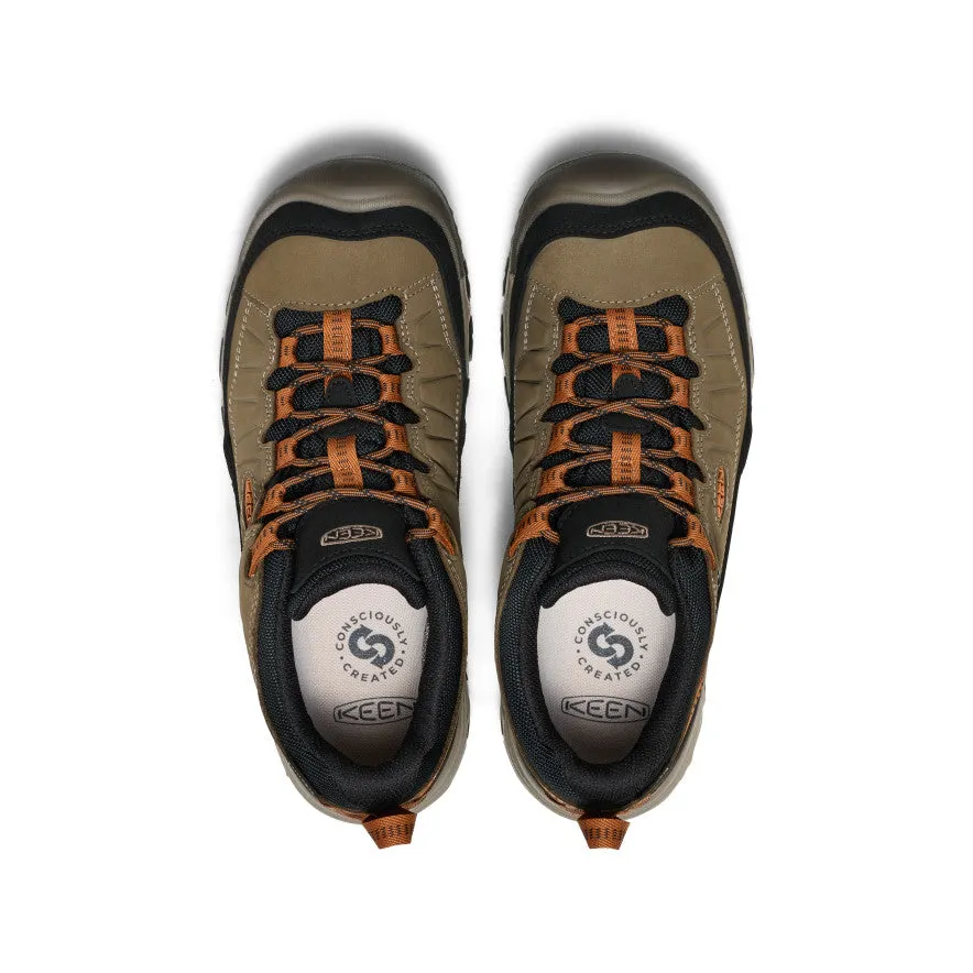 Men's Targhee IV Wide Waterproof Hiking Shoe  |  Sea Turtle/Roasted Pecan Mobility Ready Stable