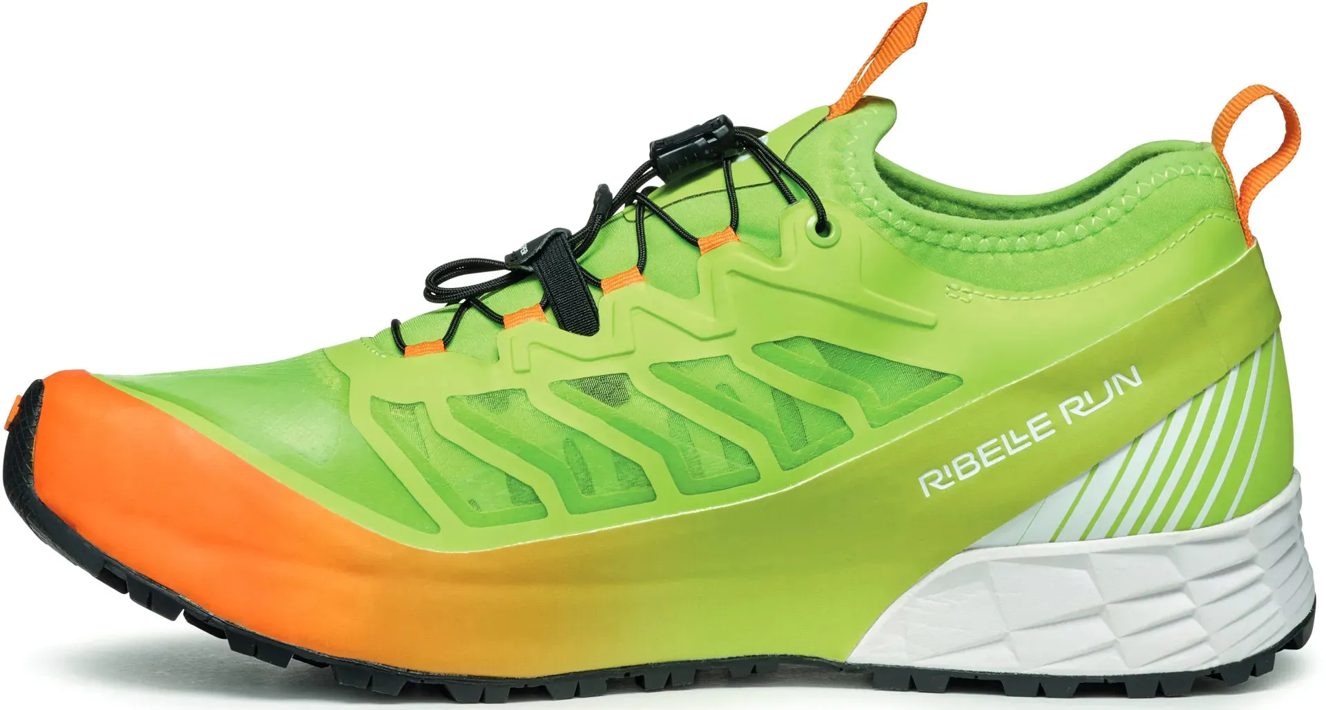 Flat Ground Minimal Look Scarpa Ribelle Run Mens Trail Running Shoes - Green