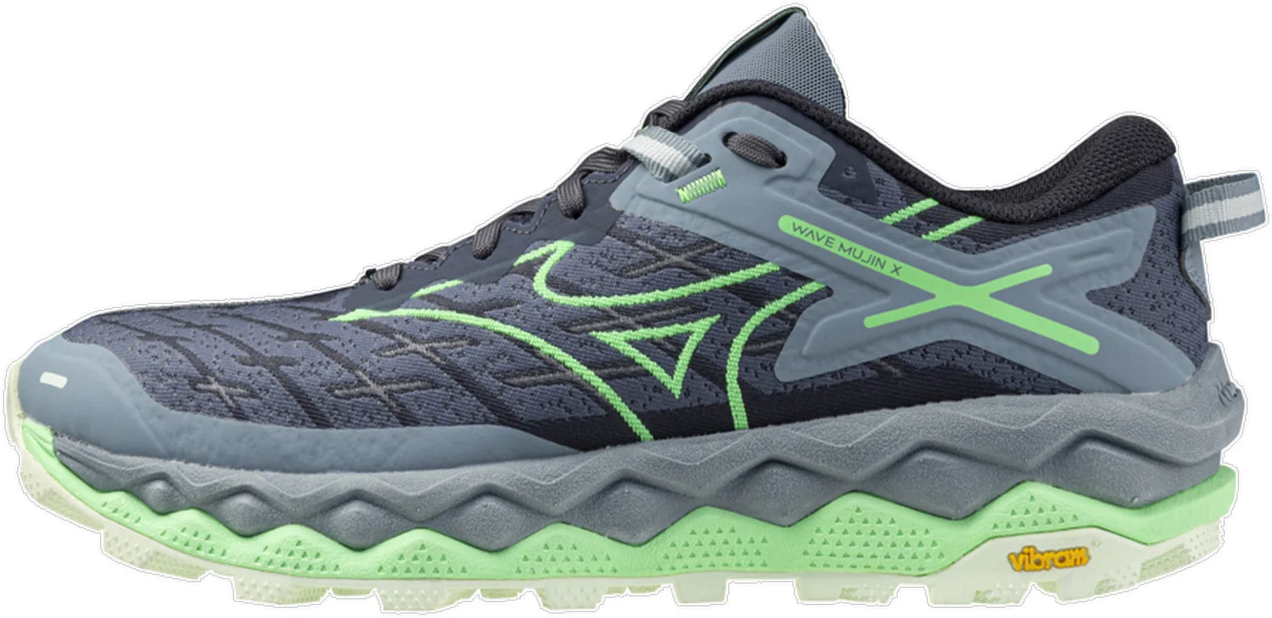 Flex Movement Mizuno Wave Mujin 10 Womens Trail Running Shoes - Blue
