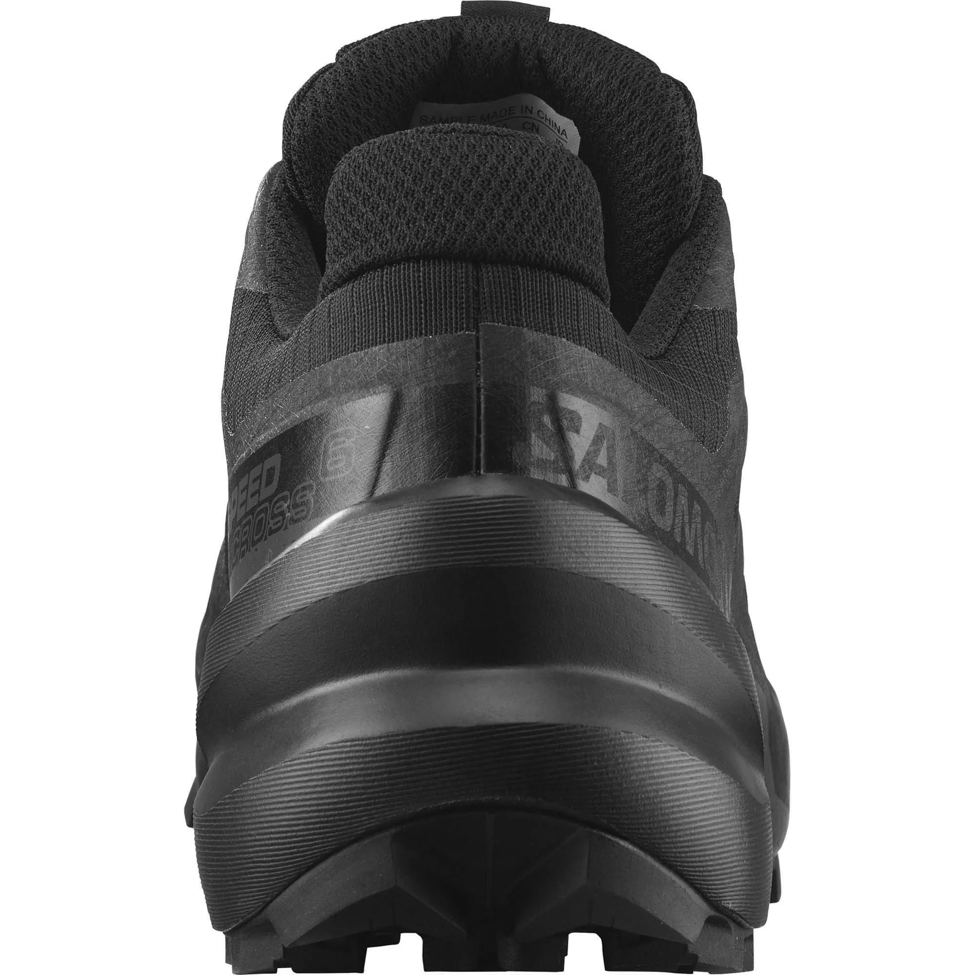 Abrasion resistant Seamless overlays reduce friction during repetitive motion Salomon Speedcross 6 GORE-TEX Womens Trail Running Shoes - Black