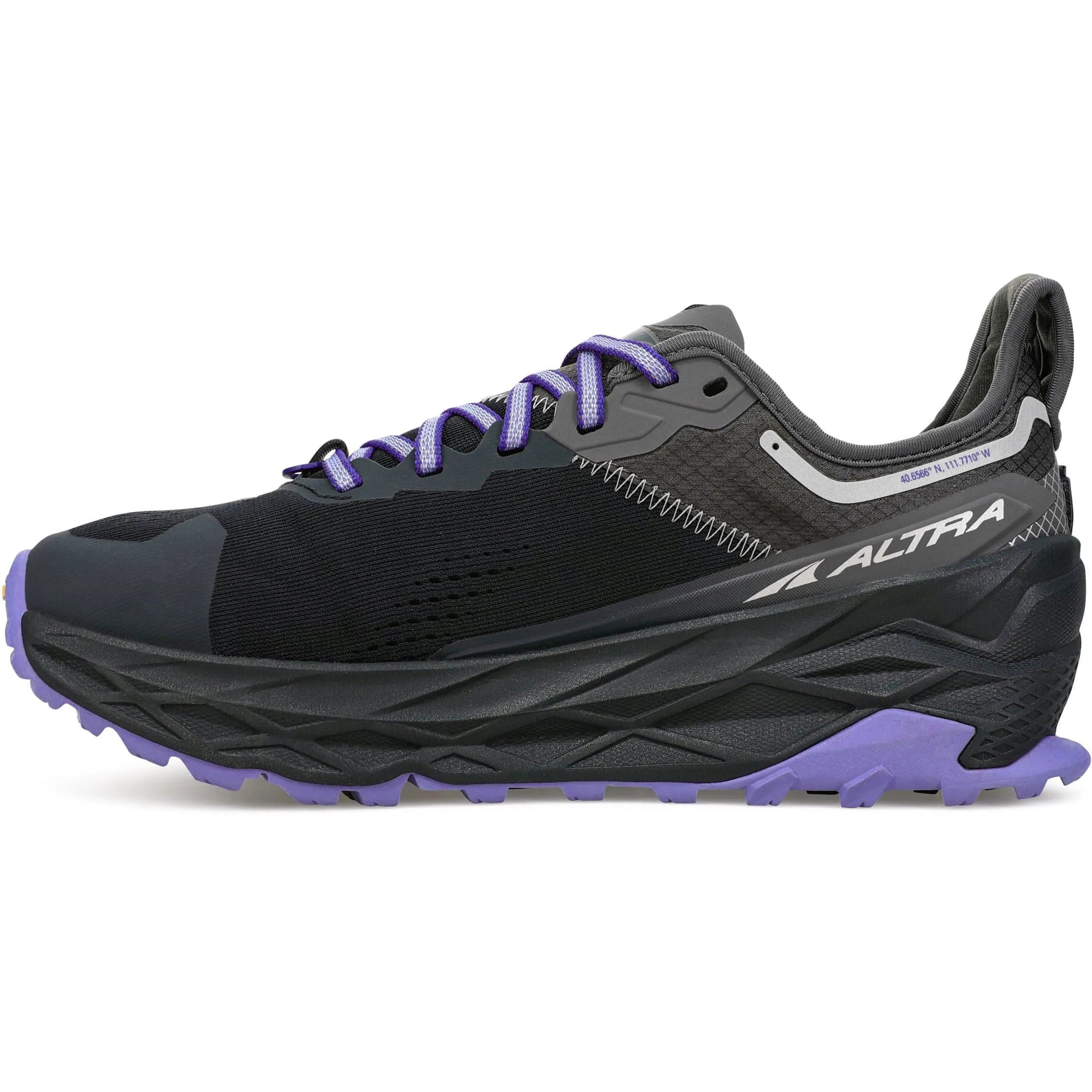 Moisture wicking Adjustable Altra Olympus 5 Womens Trail Running Shoes - Black