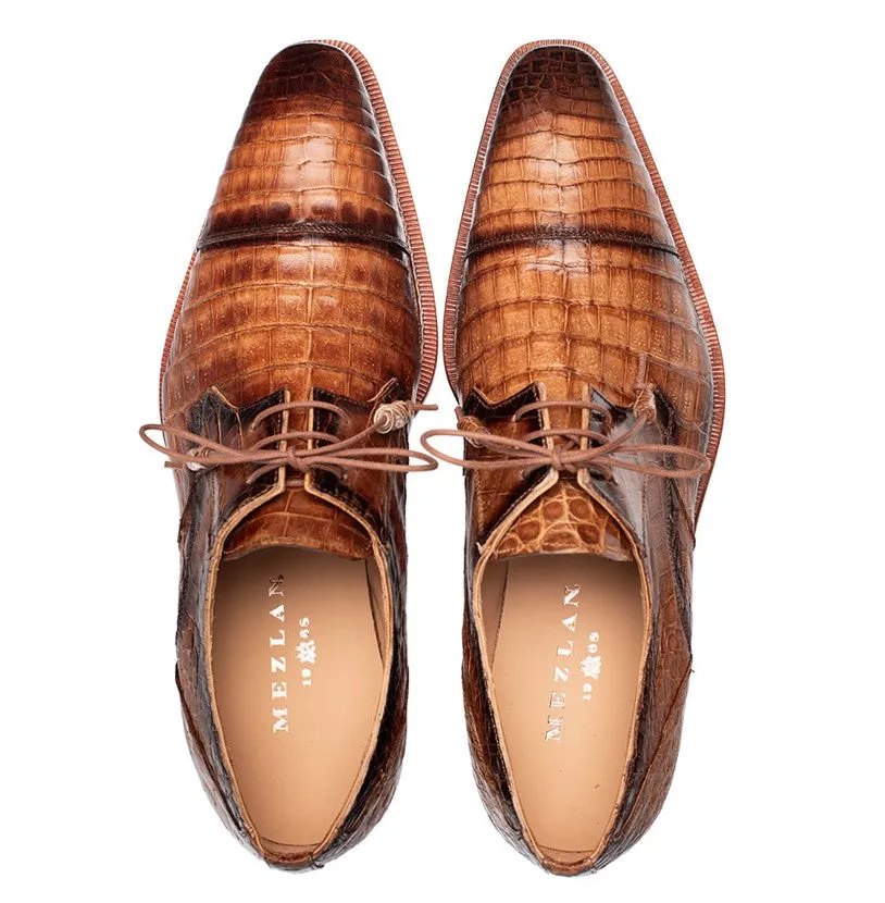 Agile Fit "Giovane" Crocodile Derby Camel