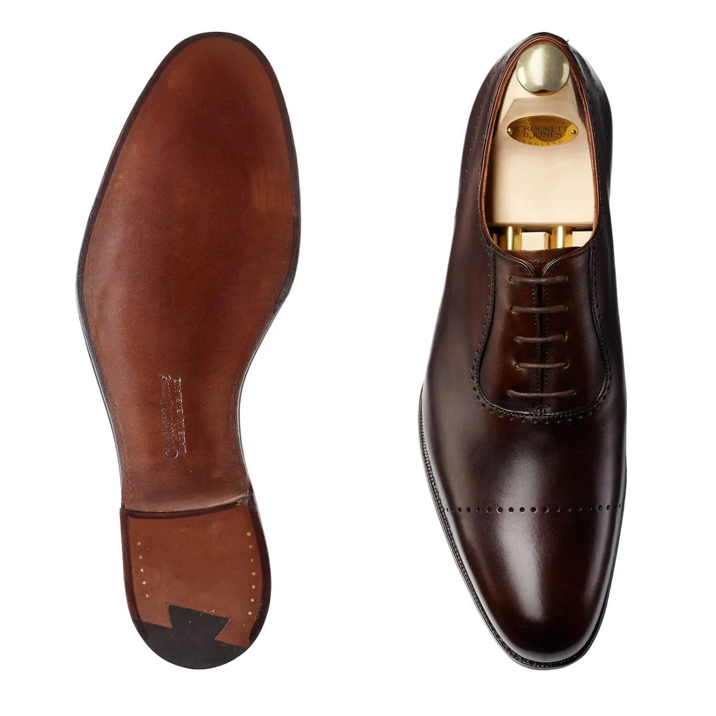 Courtenay Dark Brown Antique Calf Day To Night Smart Leather Step