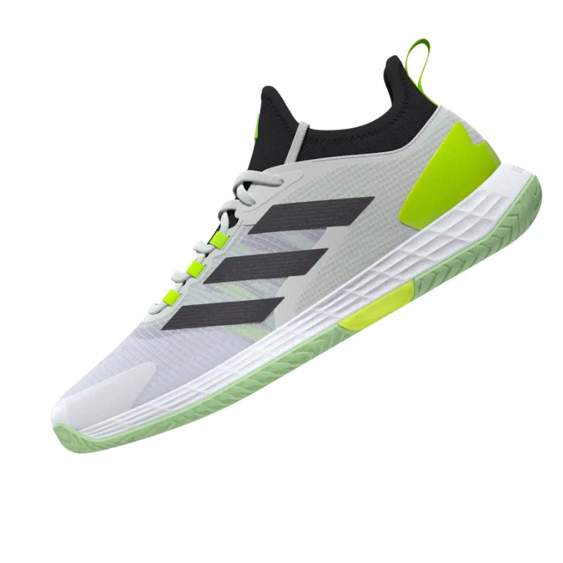 Adidas Adizero Ubersonic 4.1 Tennis Shoes - White/Black/Lucid Lemon City Runners Comfort Cushion