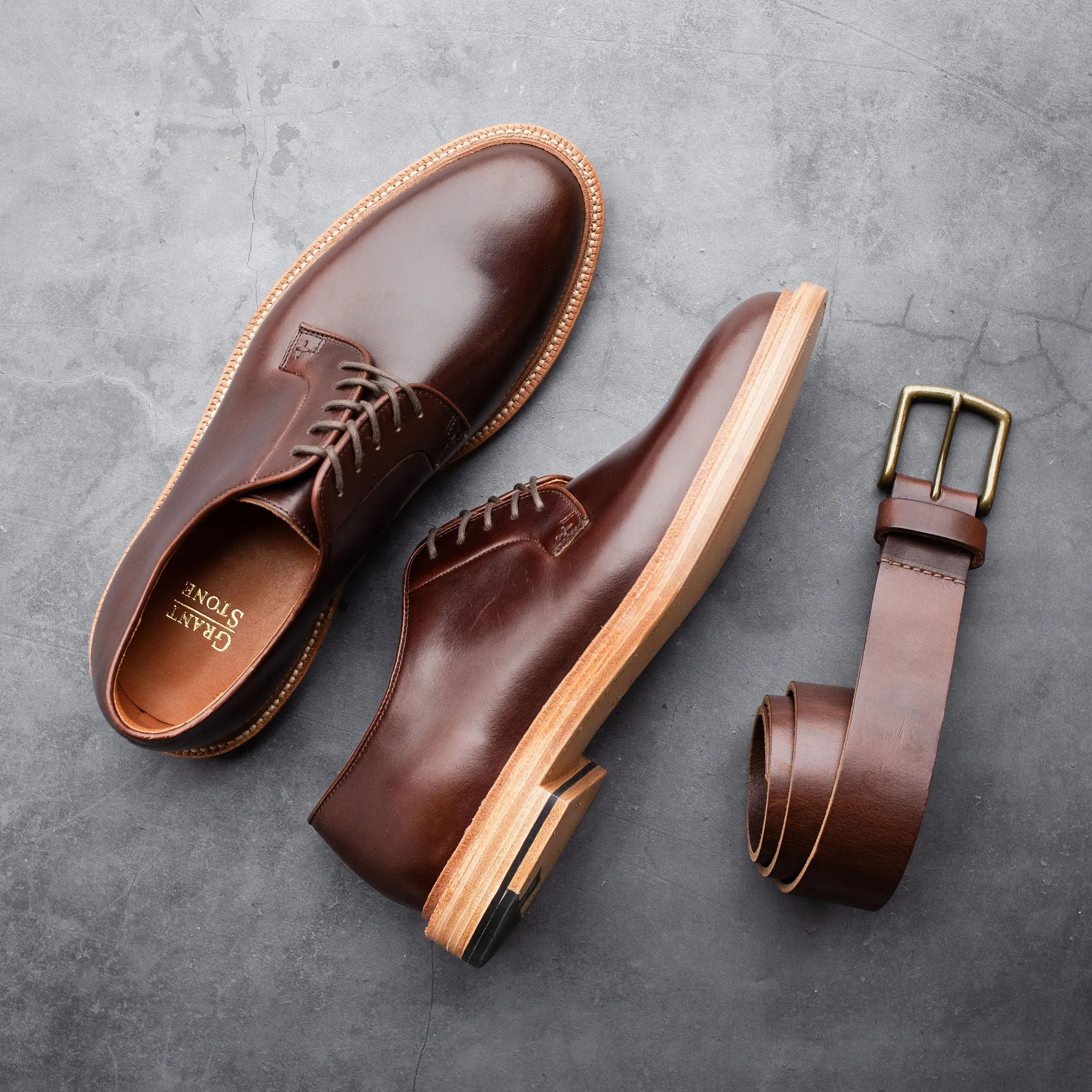 Sleek Style Easy Slip Plain Toe Crimson Chromexcel