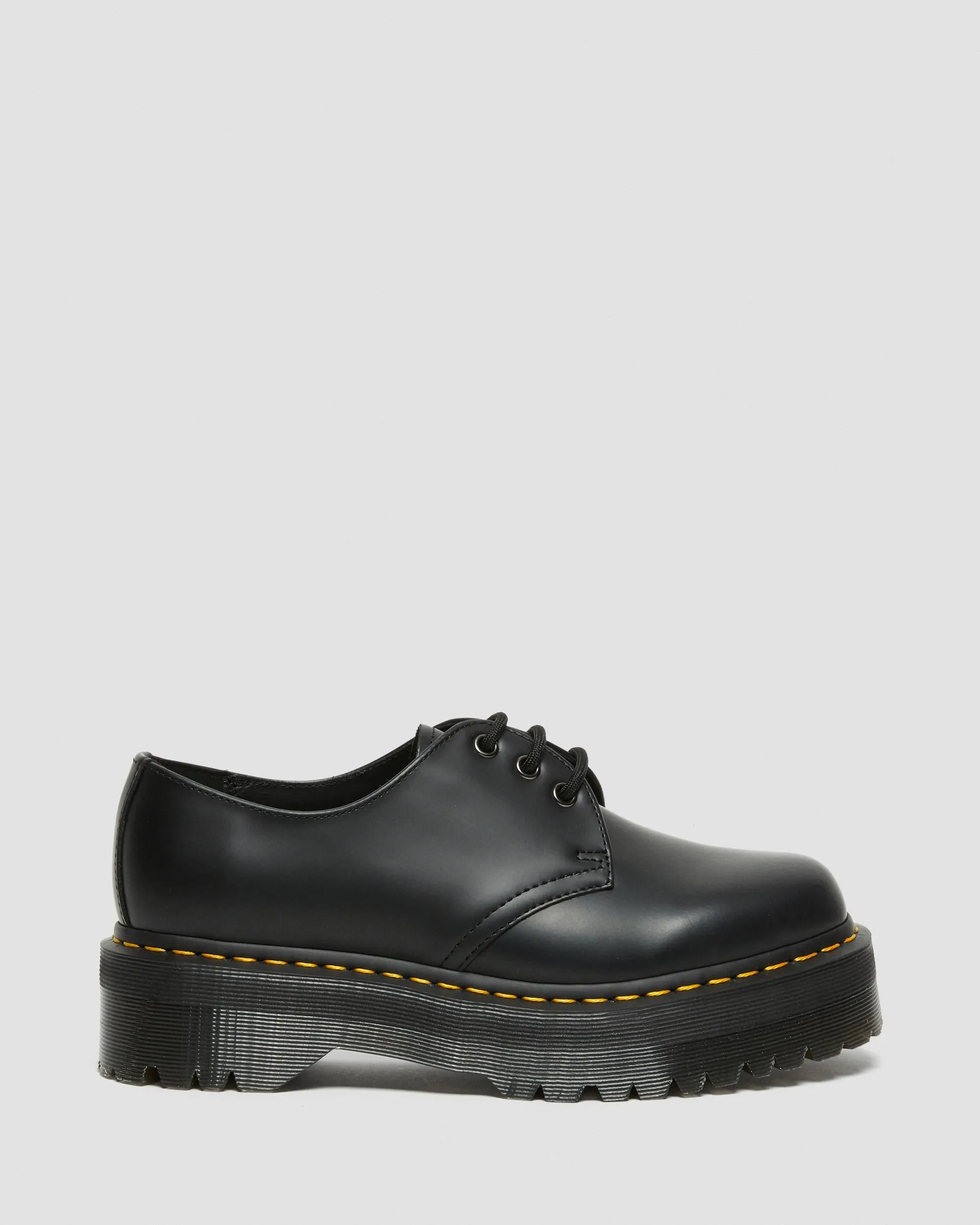 Versatile Wear 1461 Quad Polished Smooth Leather Oxford Platform Shoes