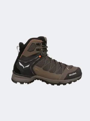 Water Safe Gear Foot alignment Salewa Mountain Trainer Lite Mid Gore-Tex Men Boots Brown/Black