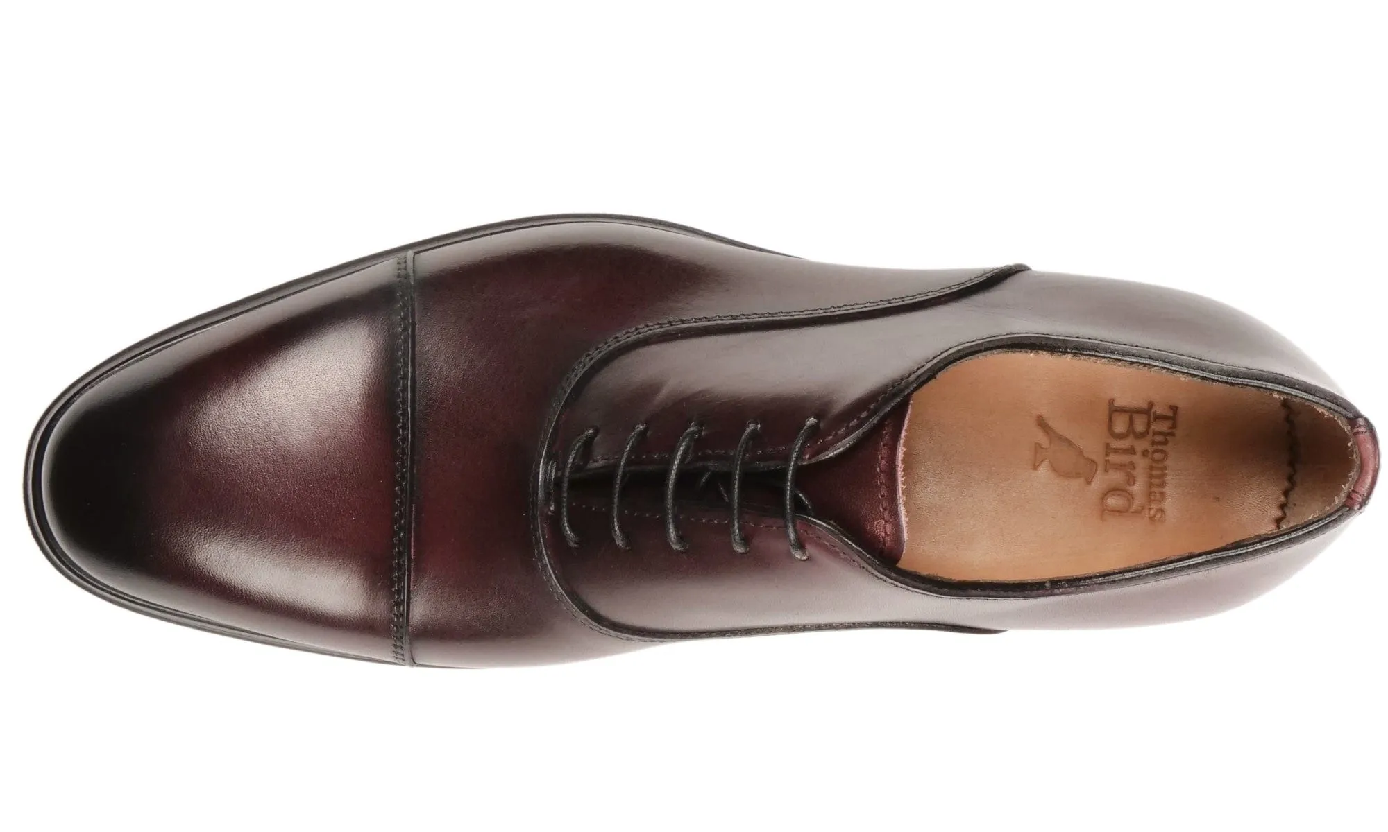 Day Style Sturdy Build Eton Cap Toe Oxford Oxblood Vibram Sole