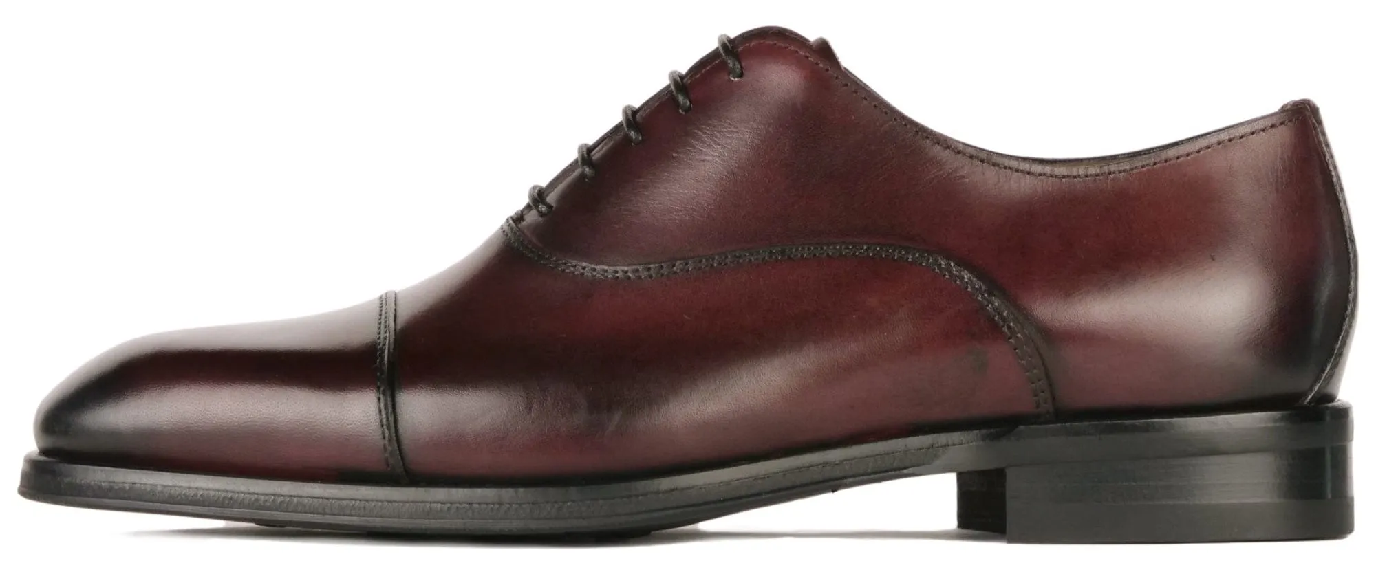 Quick Fashion Style Eton Cap Toe Oxford Oxblood Vibram Sole
